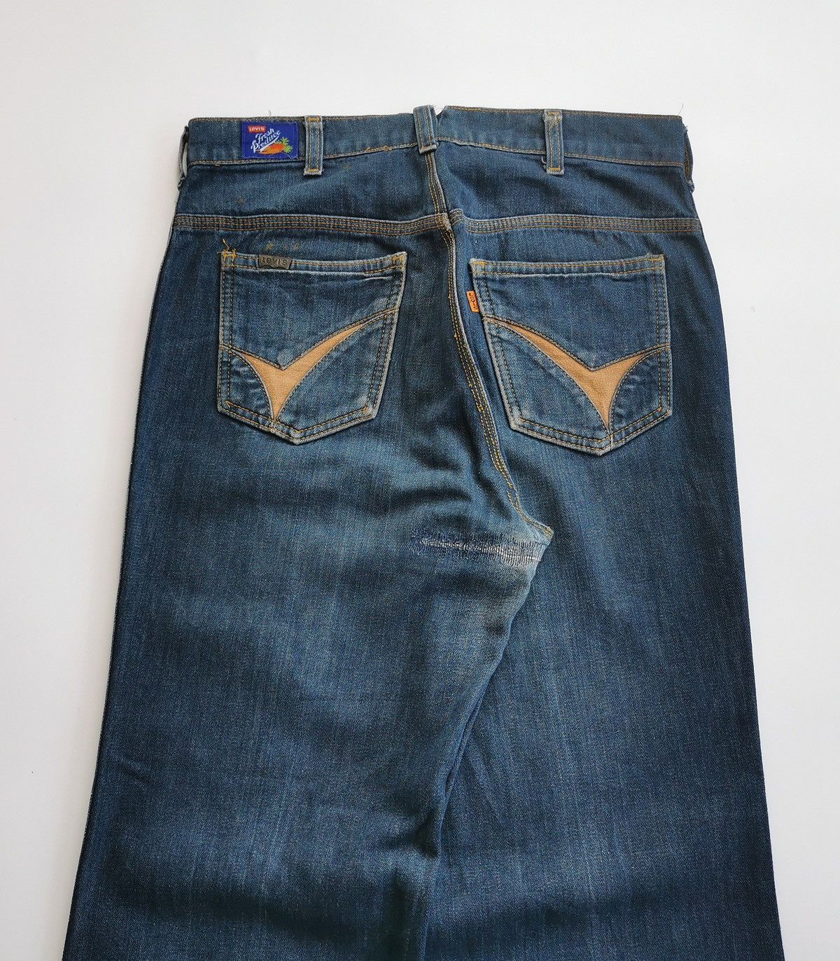 Levi's Flared Vintage 70s Levis Fresh Produce Hippie Jeans Size US 30 / EU 46 - 2 Thumbnail