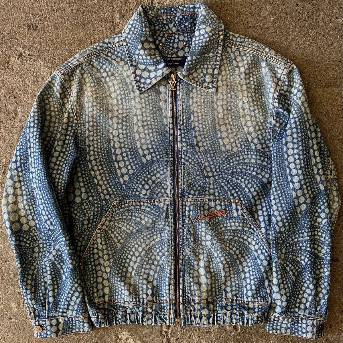 Louis Vuitton × Yayoi Kusama Louis Vuitton - Yayoi Kusama - Pumpkin - Denim Jacket Size US M / EU 48-50 / 2 - 1 Thumbnail