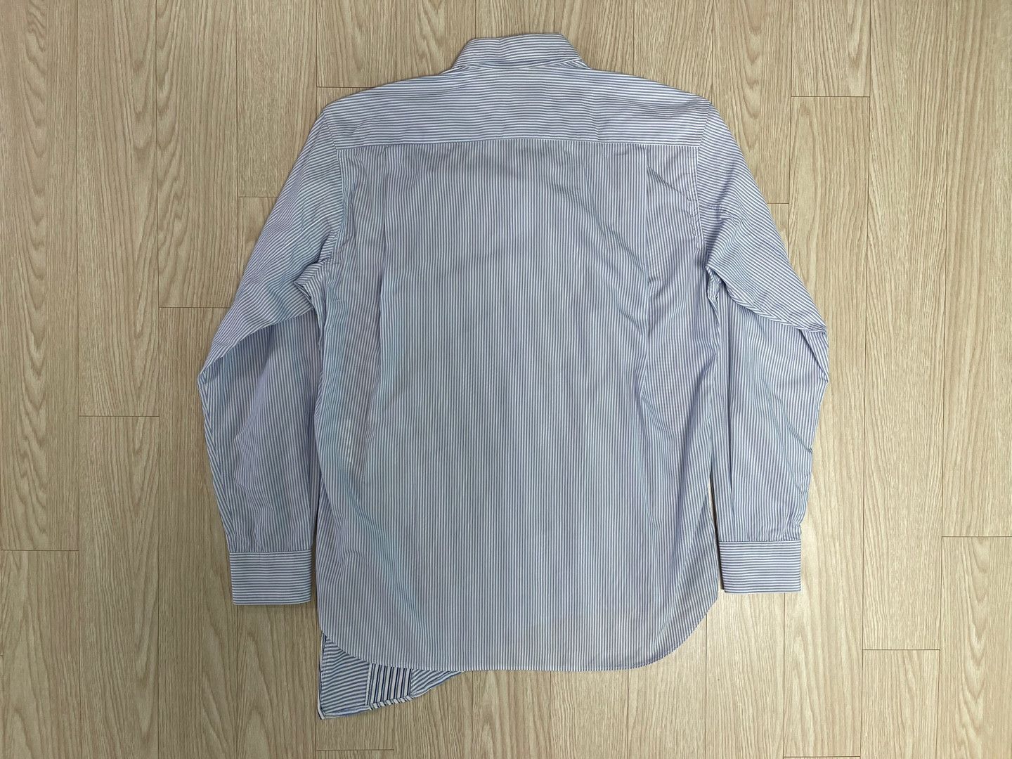 Comme des Garcons SHIRT COMME des GARCONS SHIRT Twisted Blue Stripe Shirt AD2015 Size US M / EU 48-50 / 2 - 5 Thumbnail