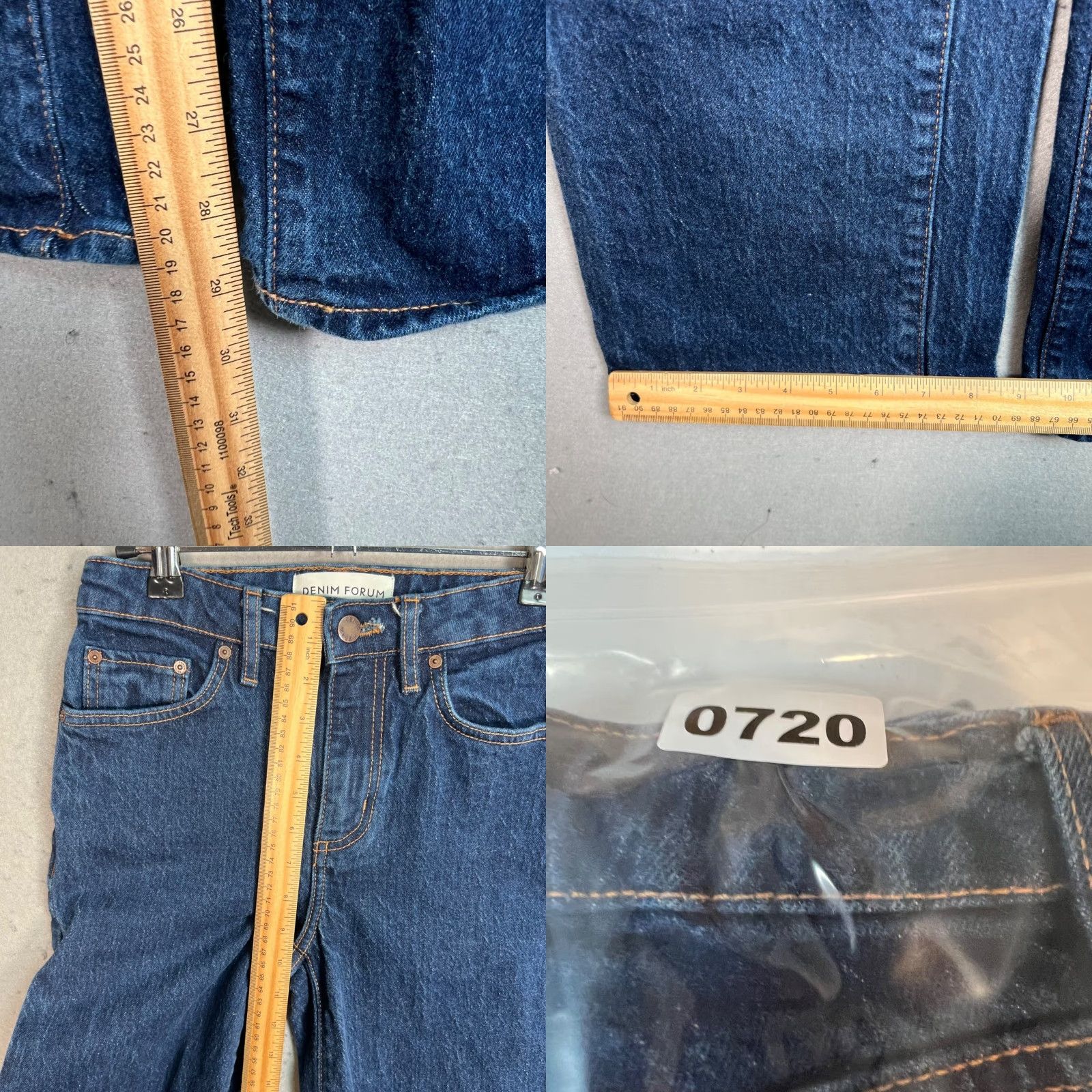 Denime VINTAGE Denim Forum High-Rise Straight Leg Jeans Womens Size 24 Blue Denim Size 42" / US 20 - 8 Thumbnail