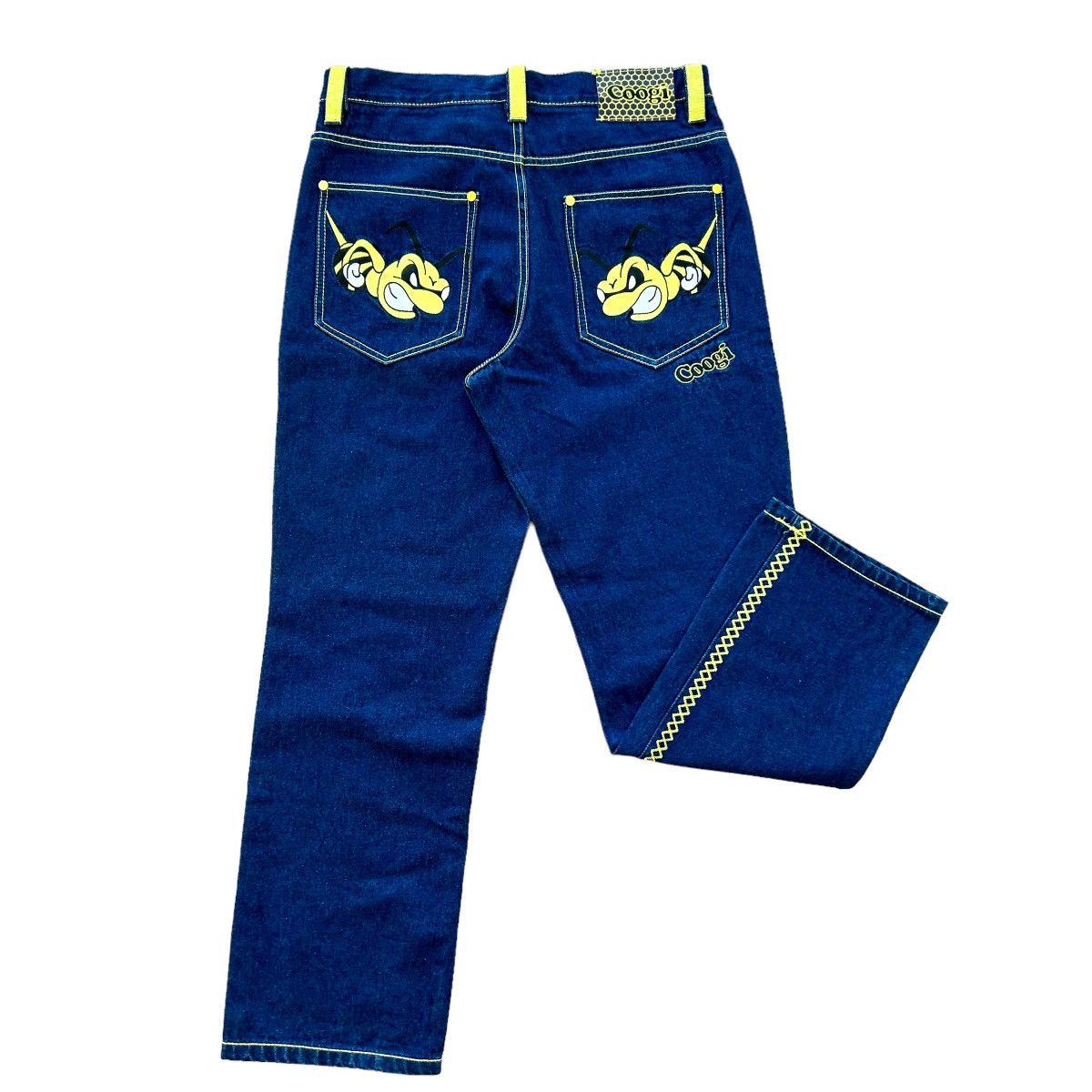 image of Vintage Coogie Jeans Bumble Bees in Blue, Men's (Size 32)
