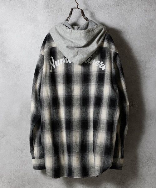 Number (N)ine number nine COTTON EMBROIDERY BACK LOGO HOODIE SHIRT Size US XL / EU 56 / 4 - 2 Thumbnail