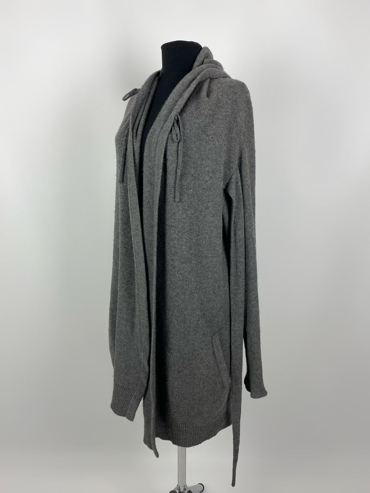 Marithe Francois Girbaud Hooded Cashmere Cardigan Sweater