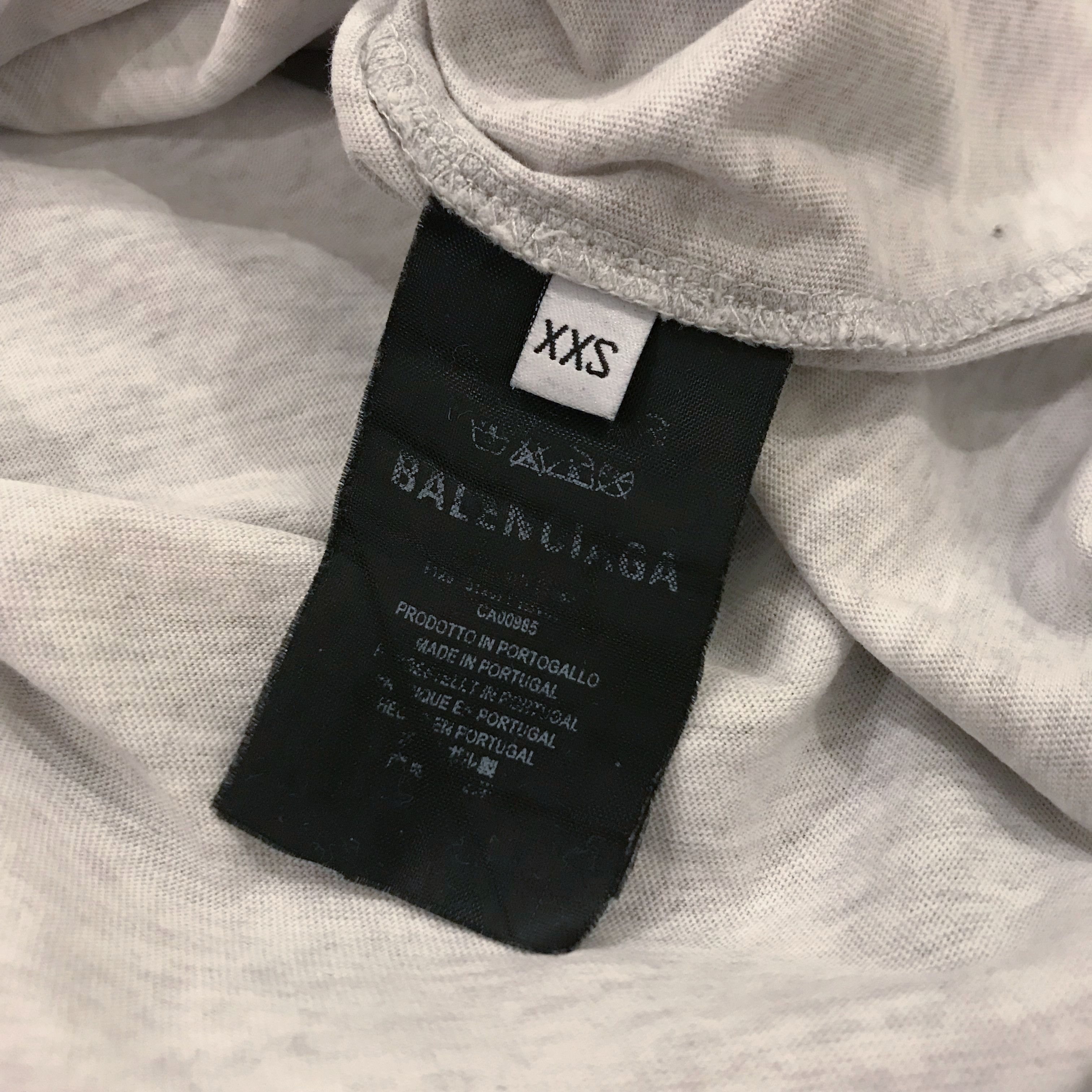 Balenciaga Balenciaga BB 18 Logo Grey Oversize T-Shirt Size US XXS / EU 40 - 5 Thumbnail