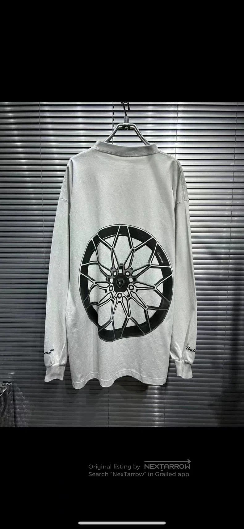 Balenciaga Balenciaga x Lamborghini White Sweatshirt. Size US L / EU 52-54 / 3 - 2 Thumbnail