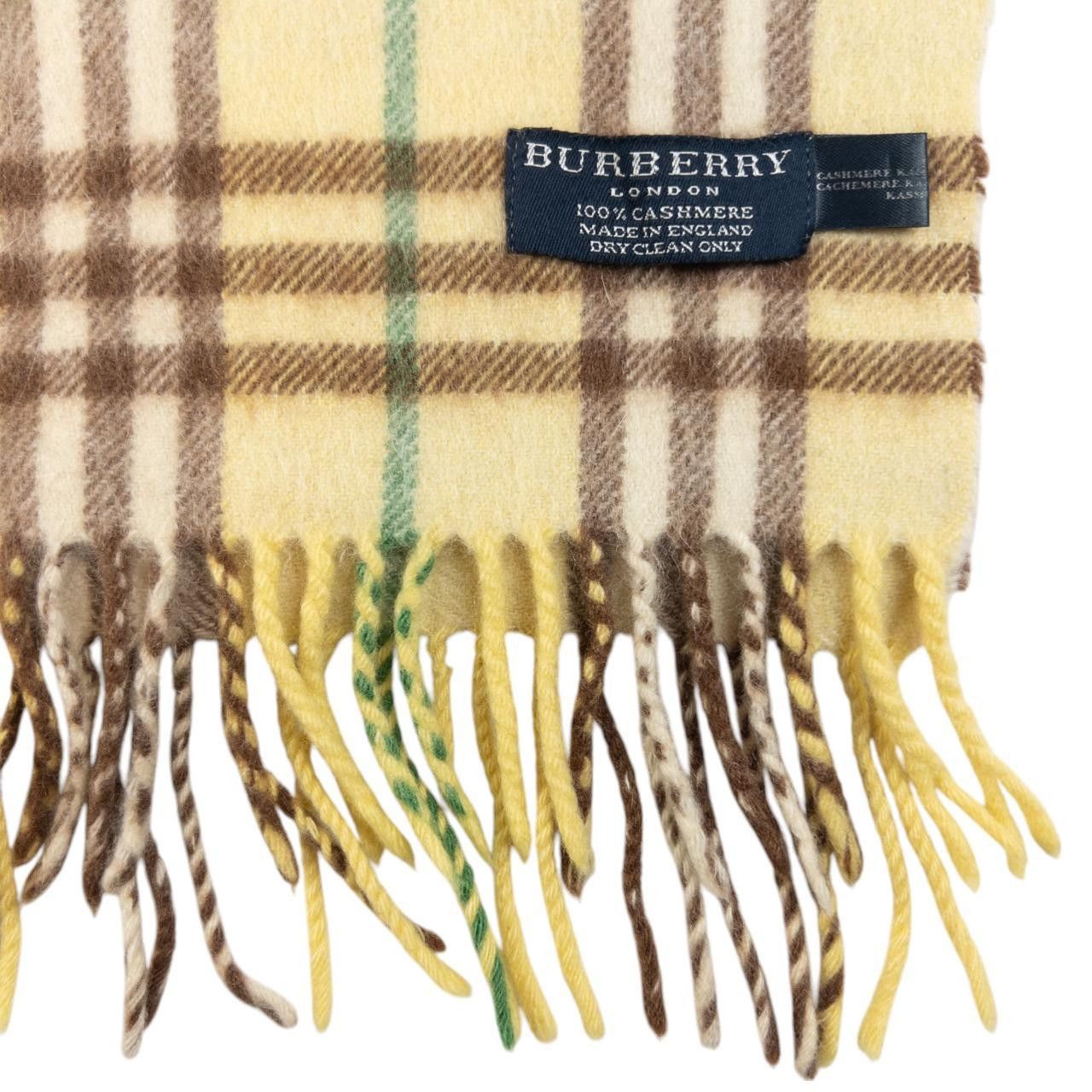 Burberry Vintage Burberry Nova Check Cashmere Tassel Scarf Size ONE SIZE - 2 Thumbnail