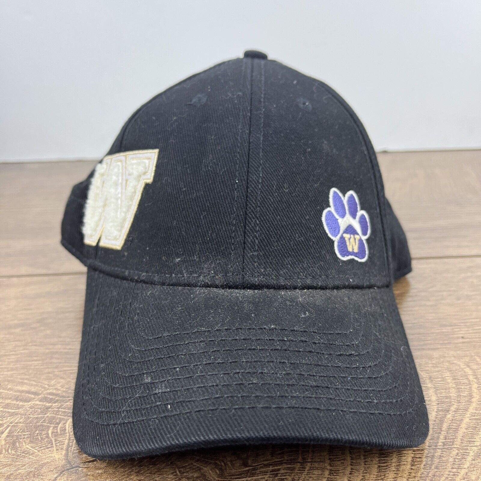Other Washington Huskies Hat NCAA Huskies Black Hat Adjustable Adu Size ONE SIZE - 4 Thumbnail