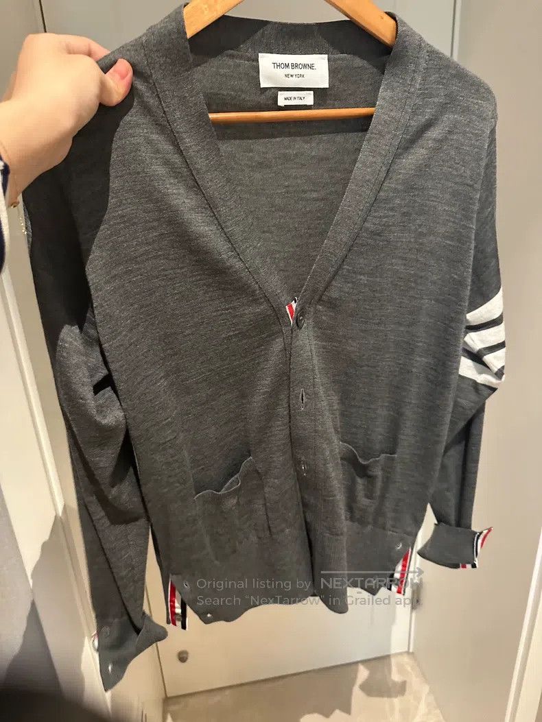 Thom Browne Thom Browne Gray wool sweater Size US S / EU 44-46 / 1 - 1 Thumbnail