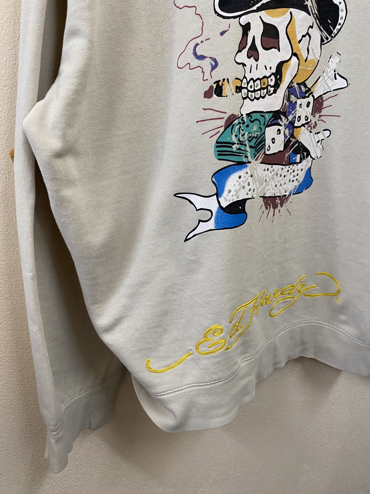 Ed Hardy Rare Vtg Ed Hardy Hoodie Zip Up Size US XXL / EU 58 / 5 - 4 Thumbnail
