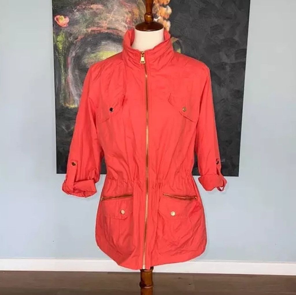 Other NWT Women's Style&co. Coral Zip up Jacket Size S / US 4 / IT 40 - 1 Thumbnail
