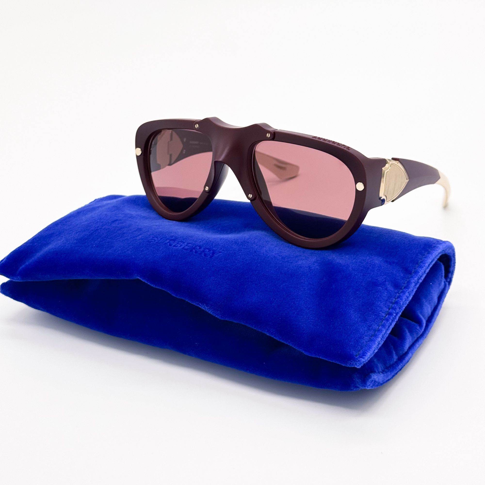 Burberry NEW BURBERRY SUNGLASSES RED BE4433U 4140/75 BE4433U 414075 Size ONE SIZE - 2 Thumbnail