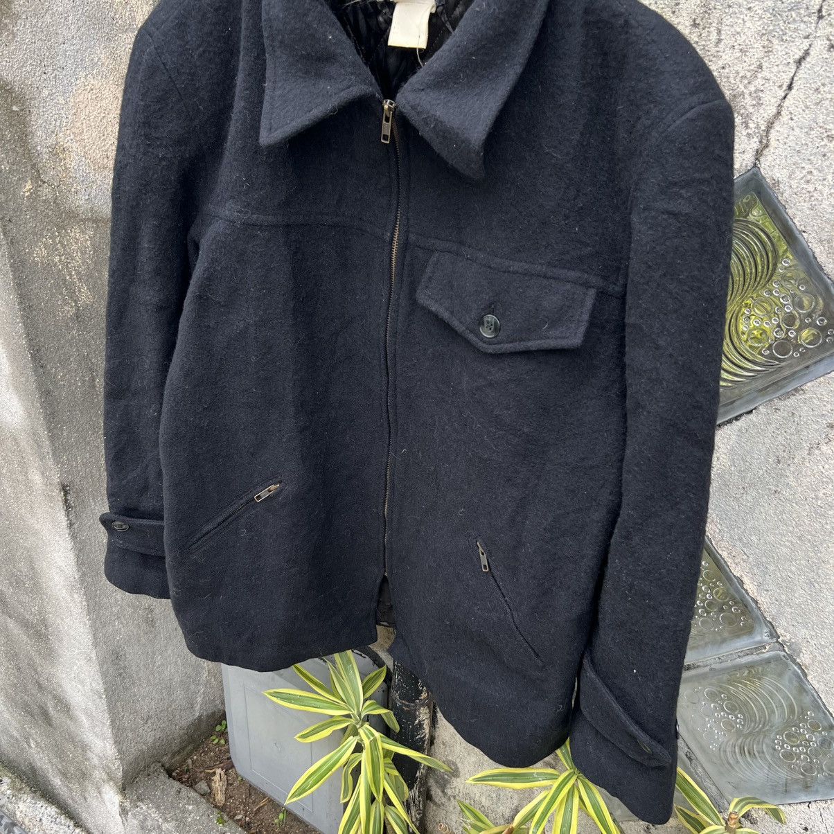 agnes b. “AGNES B.” ZIP UP BLACK WOOL JACKET Size US XL / EU 56 / 4 - 4 Thumbnail