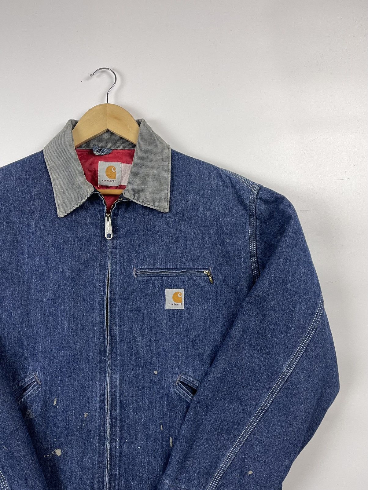 Carhartt × Vintage Carhartt Detroit Jacket Denim Size US L / EU 52-54 / 3 - 2 Thumbnail
