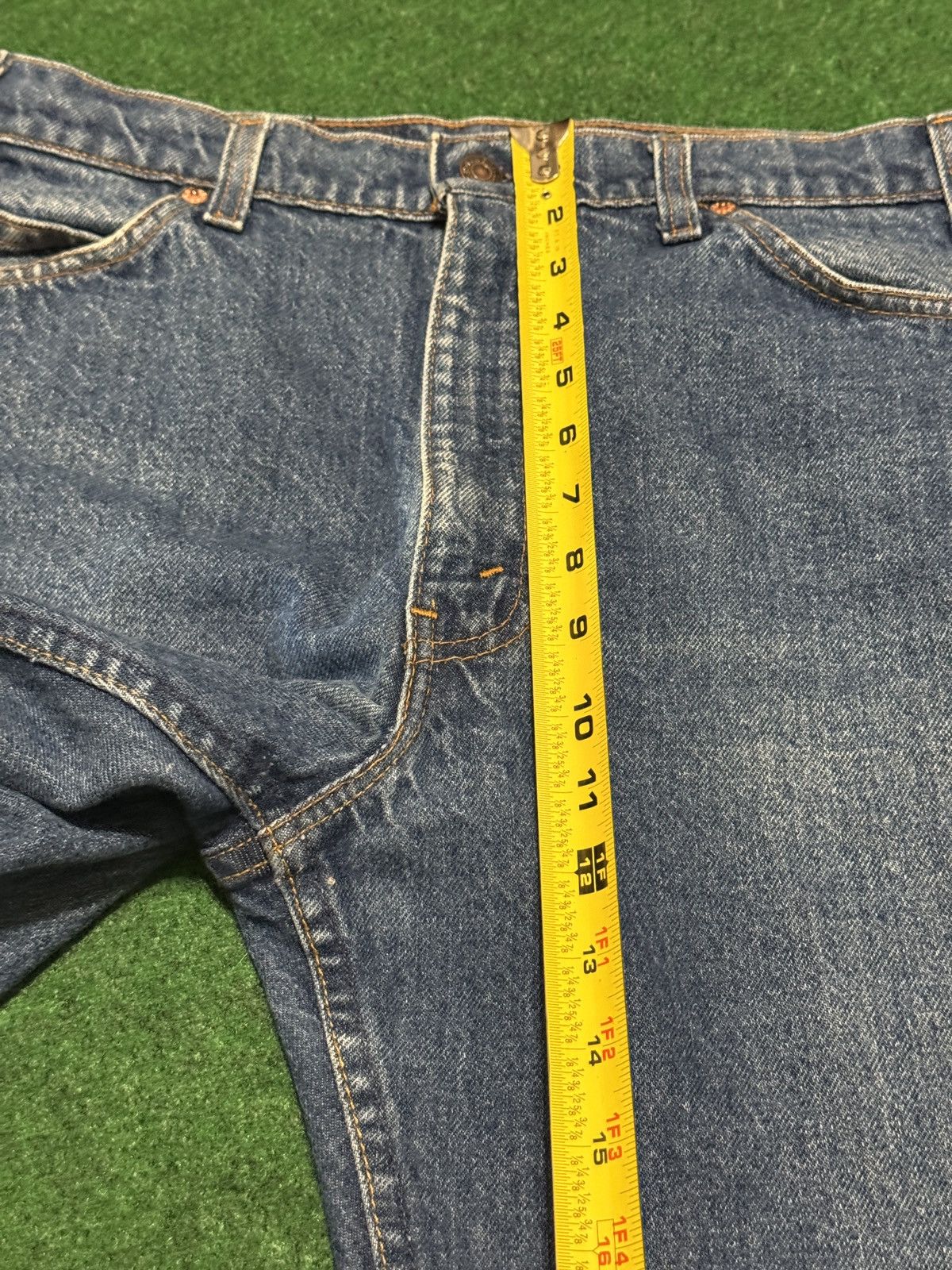 Levi's Vintage Clothing Levis 517 Orange Tab Vintage 90s 34x29 Med/Dark Wash Jeans Size US 34 / EU 50 - 12 Thumbnail