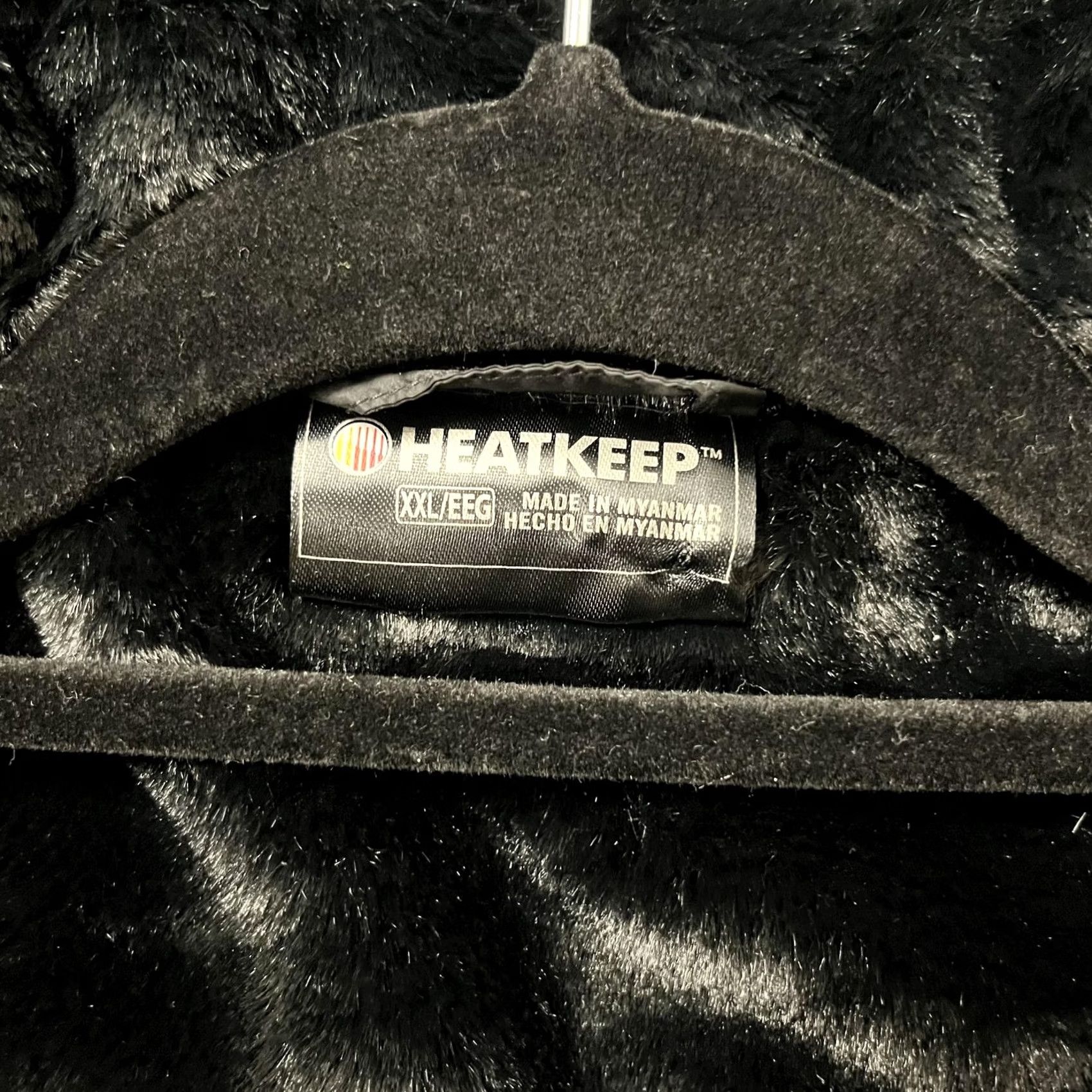 Vintage Heatkeep Jacket Women 2XL Black Faux Fur Lined Cloudfill Full Zip Puffer Warm Size XXL / US 16-18 / IT 52-54 - 5 Thumbnail
