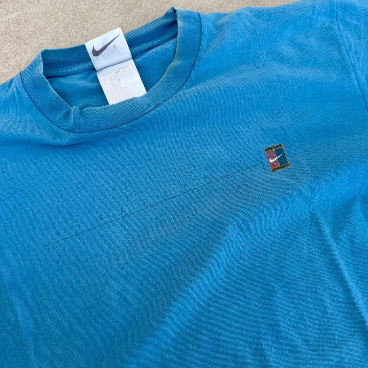 Nike Nike T shirt Blue Challange Court Logo 90s Size US M / EU 48-50 / 2 - 4 Thumbnail