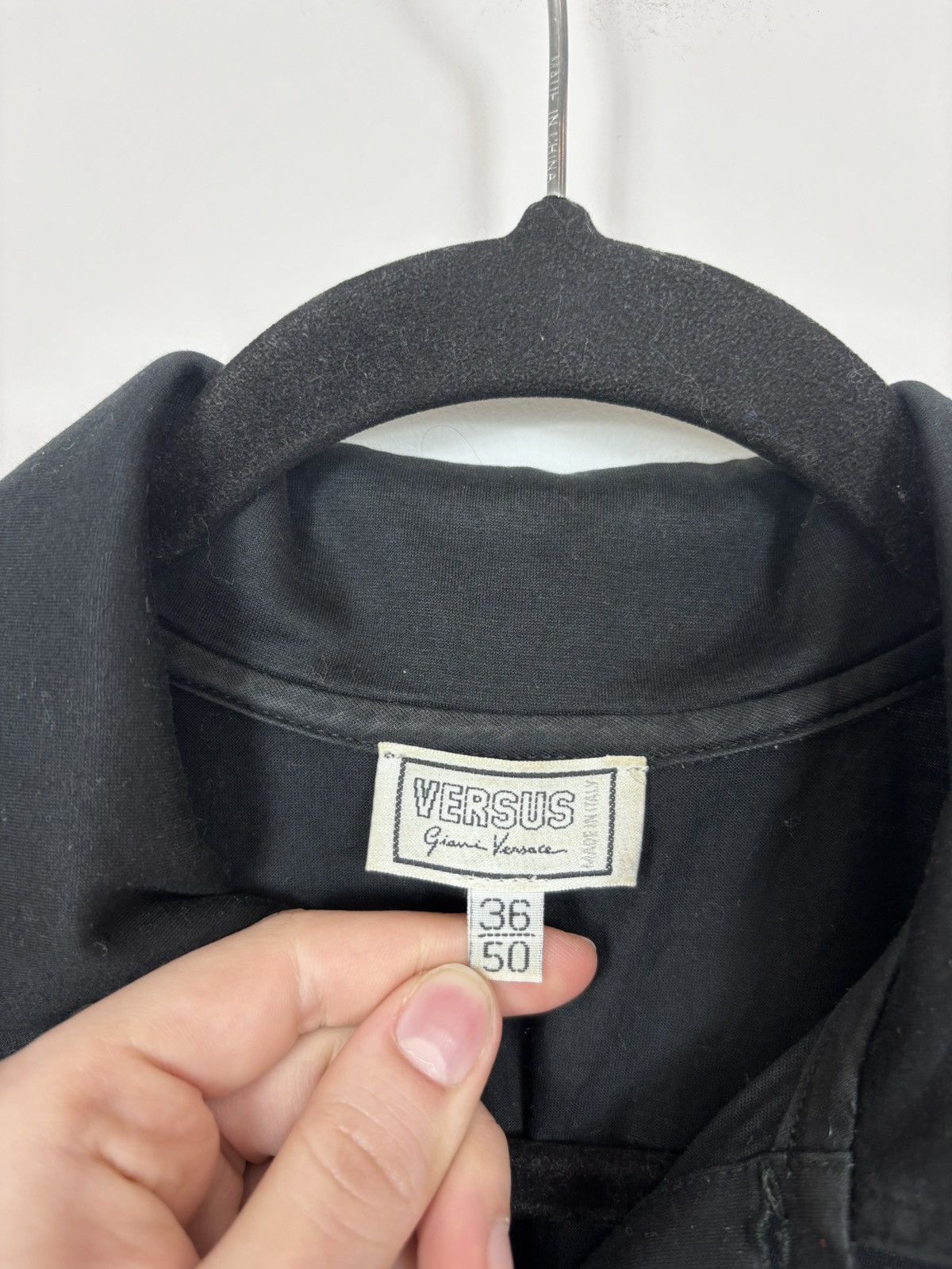 Versus Versace Vintage Gianni Versace Versus Men’s Long Sleeve Polo Shirt Size US L / EU 52-54 / 3 - 14 Thumbnail
