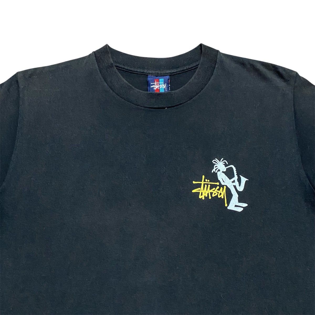 Stussy Rare‼️🔥Vintage 90's Stussy Jazz Man Saxophone Graphic T-Shirt Size US XS / EU 42 / 0 - 3 Thumbnail