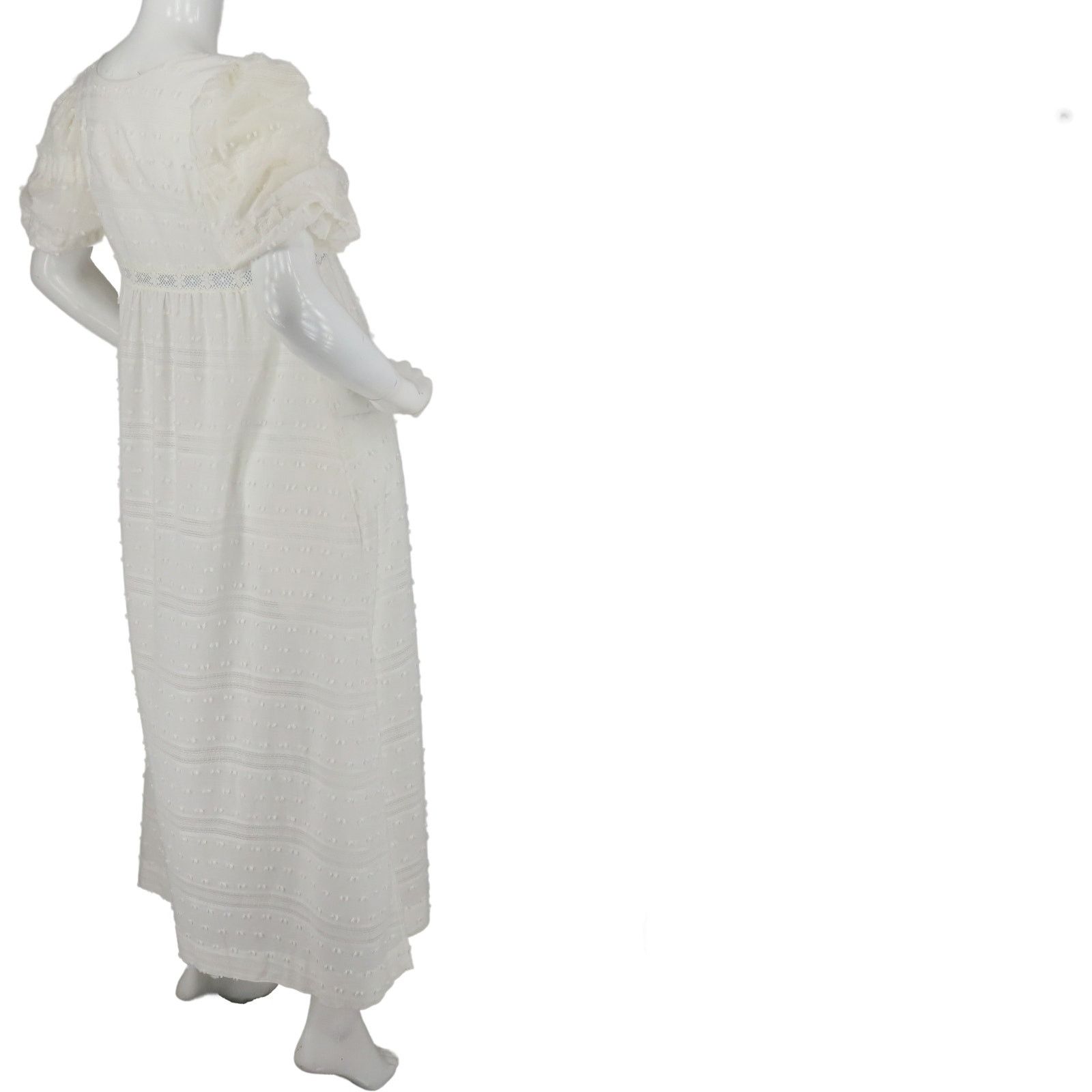 Vintage Vintage Swiss Dot Lace Trim Nightgown Size S / US 4 / IT 40 - 6 Thumbnail