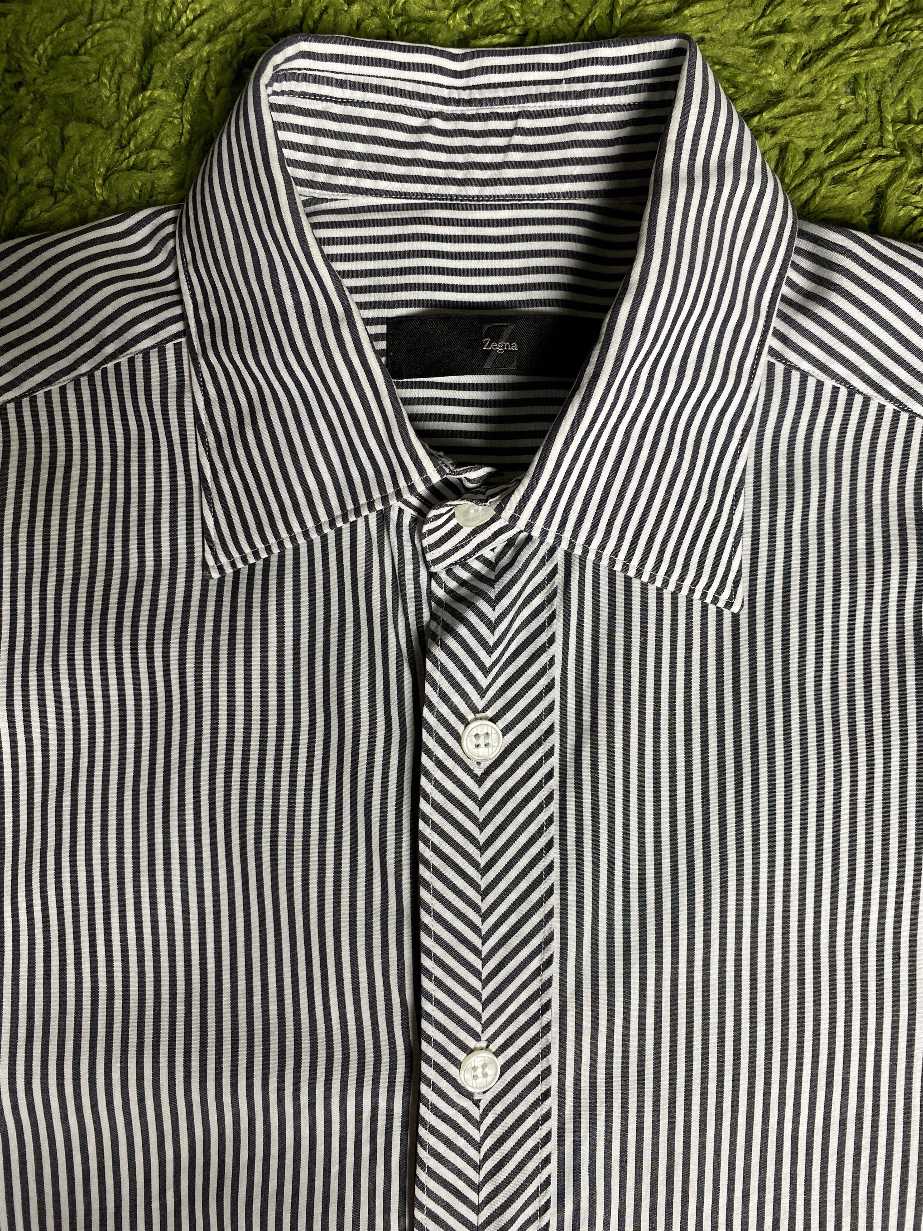 Ermenegildo Zegna Z Zegna Striped Classic Casual Dress Shirt Button Up Size US M / EU 48-50 / 2 - 3 Thumbnail
