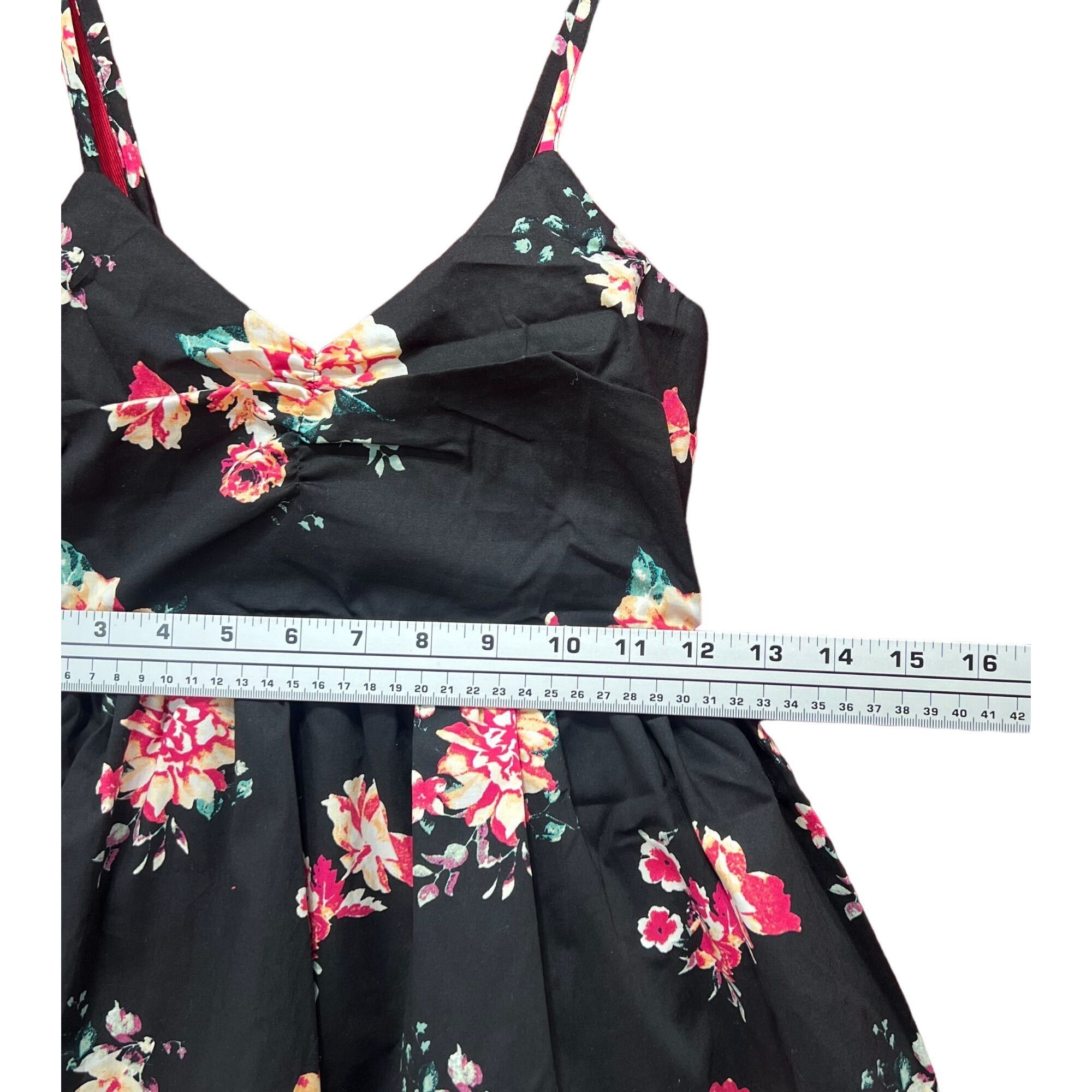 rue21 Rue 21 - Women's Floral Mini Dress - Black - Extra Small Size XS / US 0-2 / IT 36-38 - 5 Thumbnail