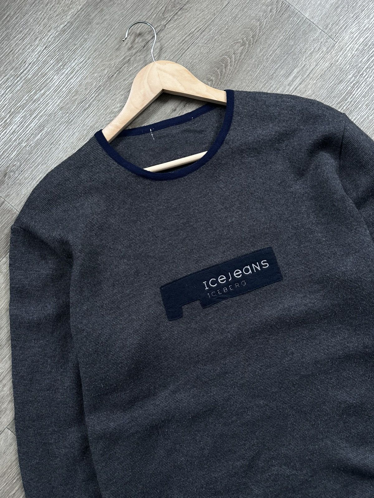 Iceberg 🫧ICEBERG WOOL SWEATERS ICE JEANS MADE IN ITALY Size US L / EU 52-54 / 3 - 3 Thumbnail