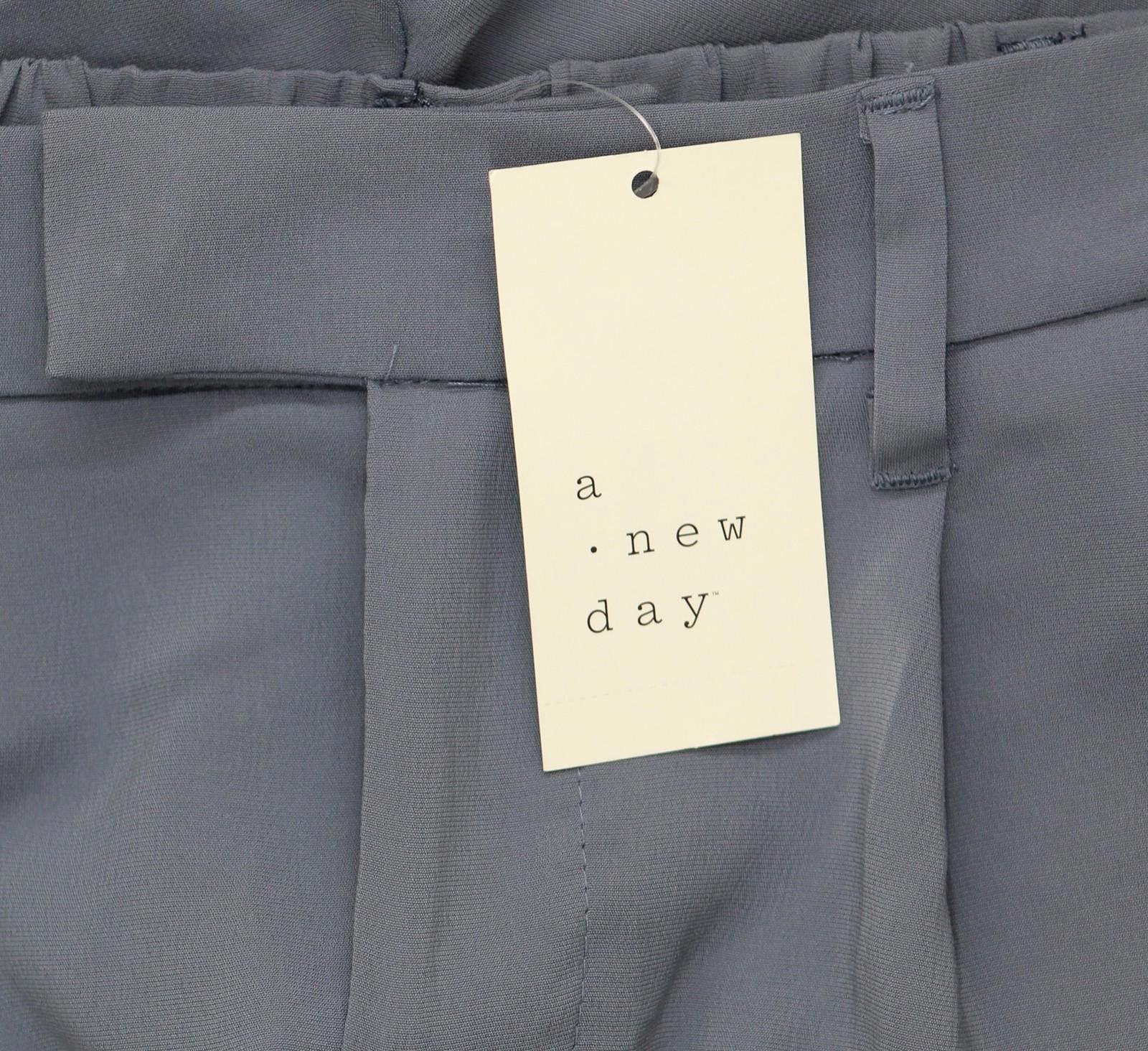 Designer Nwt A New Day Striped Straight Trousers Sterling Blue 4 Size 27" / US 4 / IT 40 - 3 Thumbnail