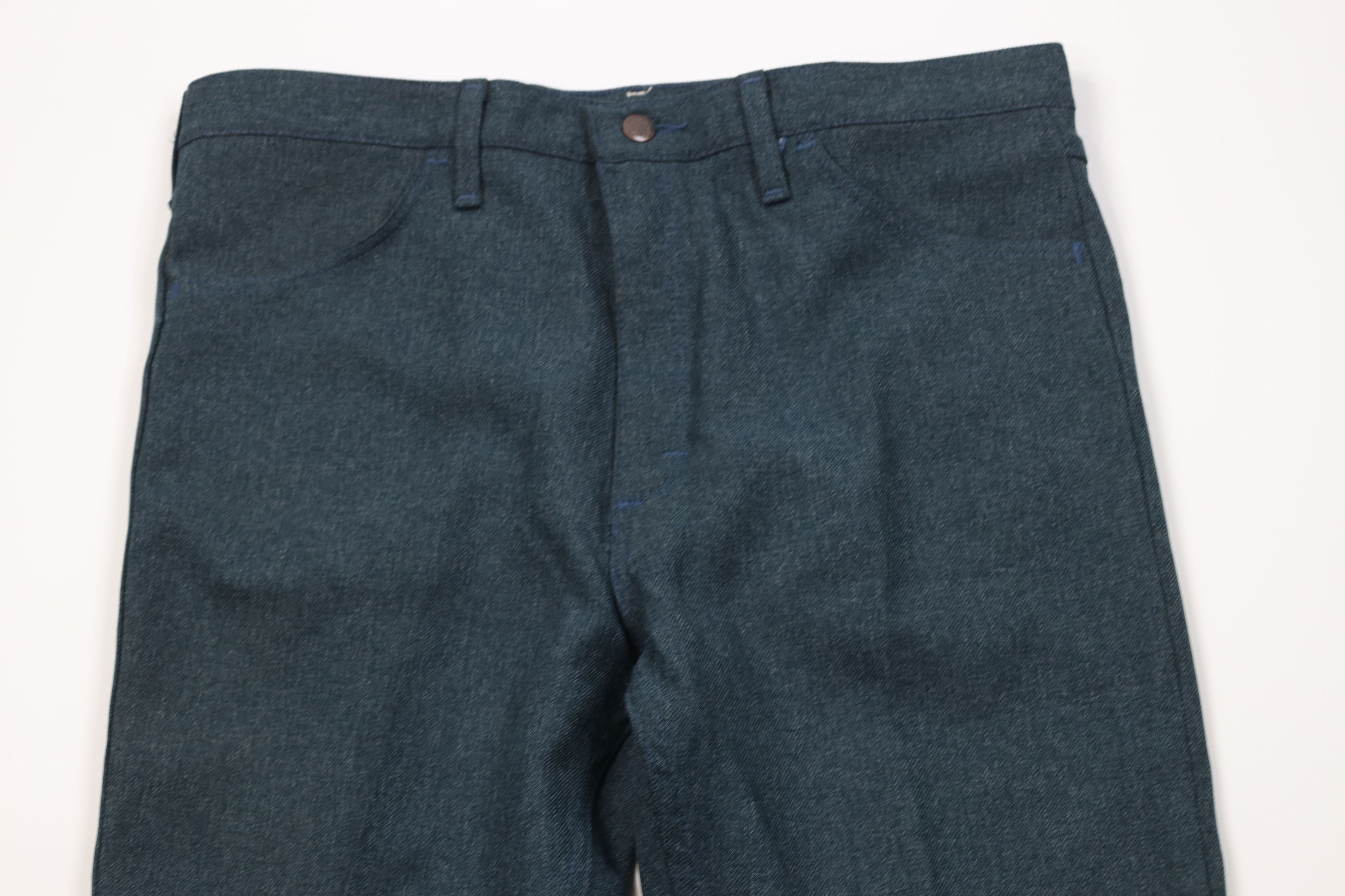 Wrangler Vintage 90s Wrangler Flared Wide Leg Chino Pants Blue USA Size US 36 / EU 52 - 2 Thumbnail