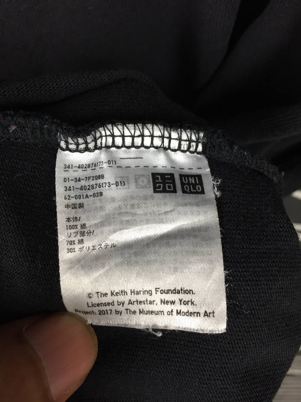 Keith Haring Uniqlo Keith Haring MoMA Collaboration Black Long Sleeve Tee Size US M / EU 48-50 / 2 - 13 Thumbnail