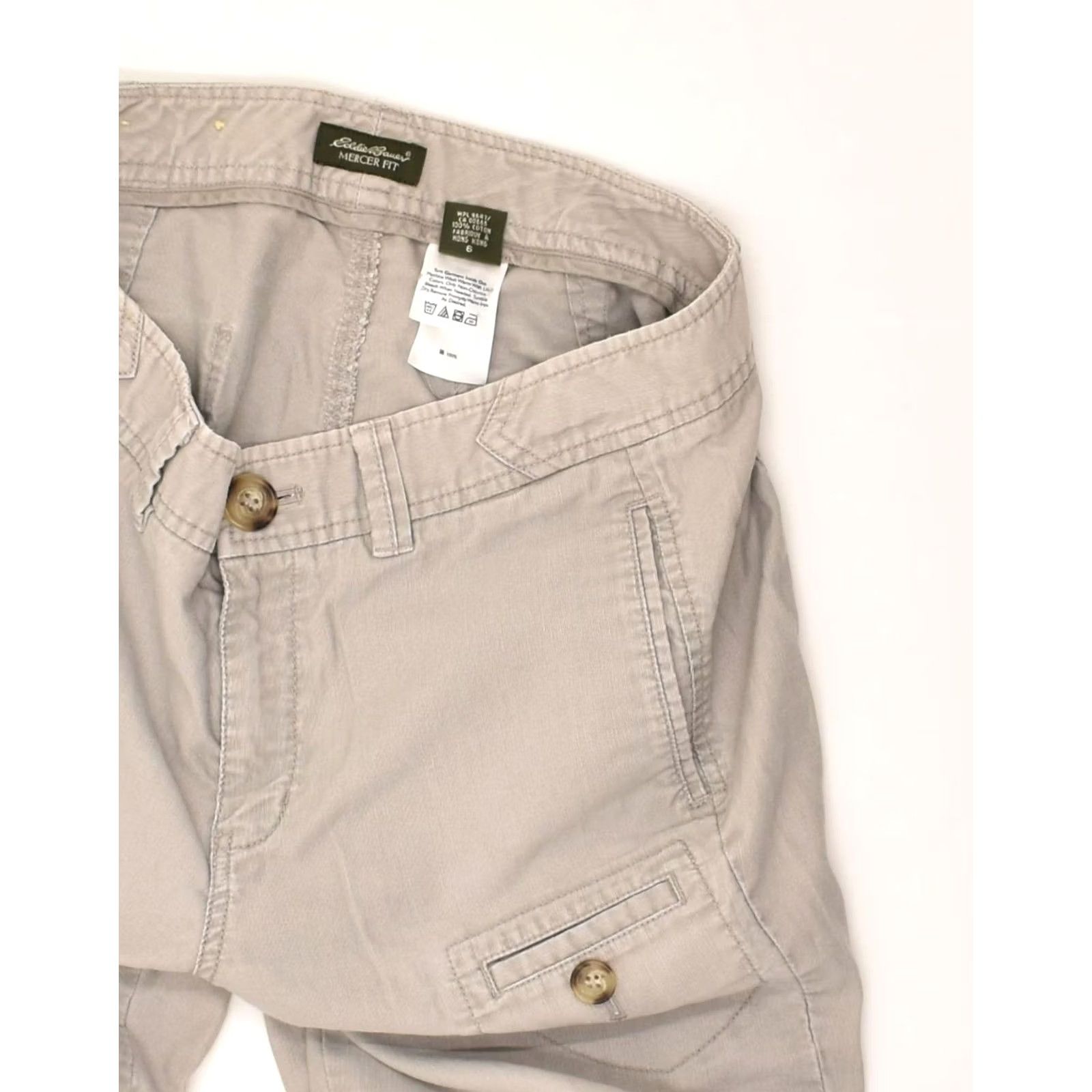 Eddie Bauer EDDIE BAUER Womens Mercer Fit Cargo Trousers US 6 Medium W28 L30 Grey AH41 Size 32" / US 10 / IT 46 - 3 Thumbnail