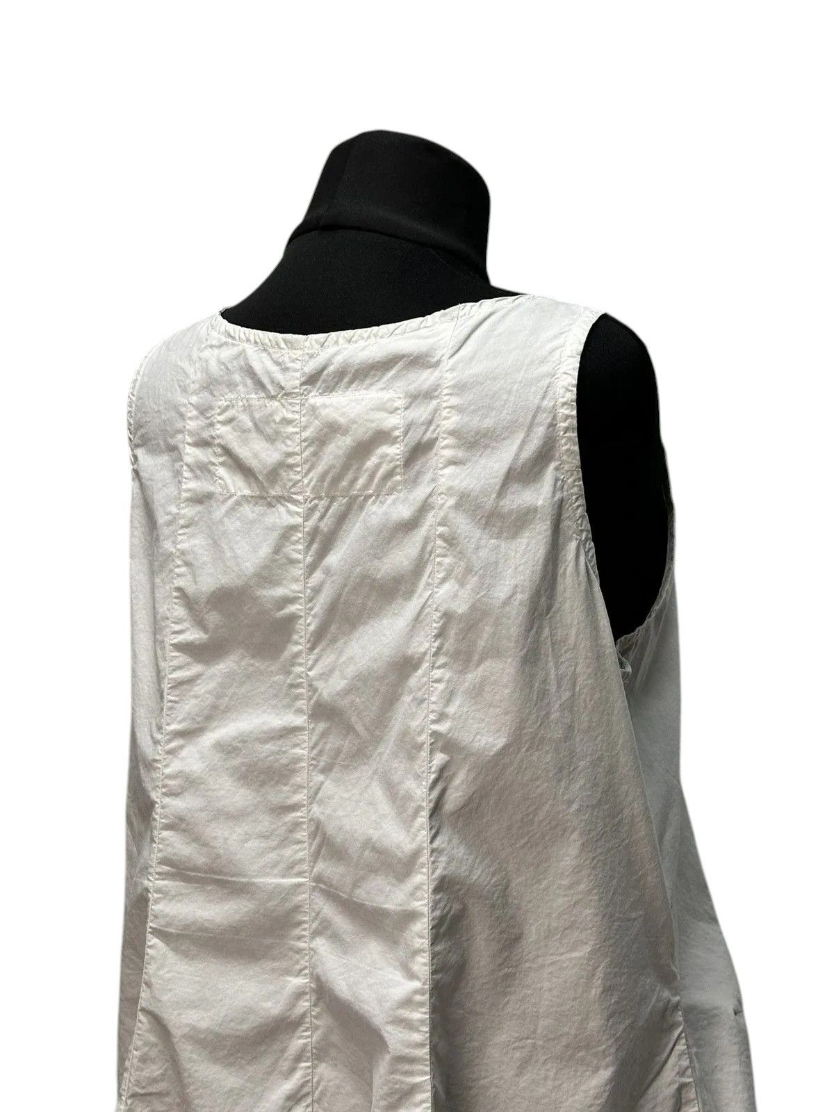 Rundholz Vintage White Midi Dress Minimalist Summer Boho Style Size M / US 6-8 / IT 42-44 - 4 Thumbnail