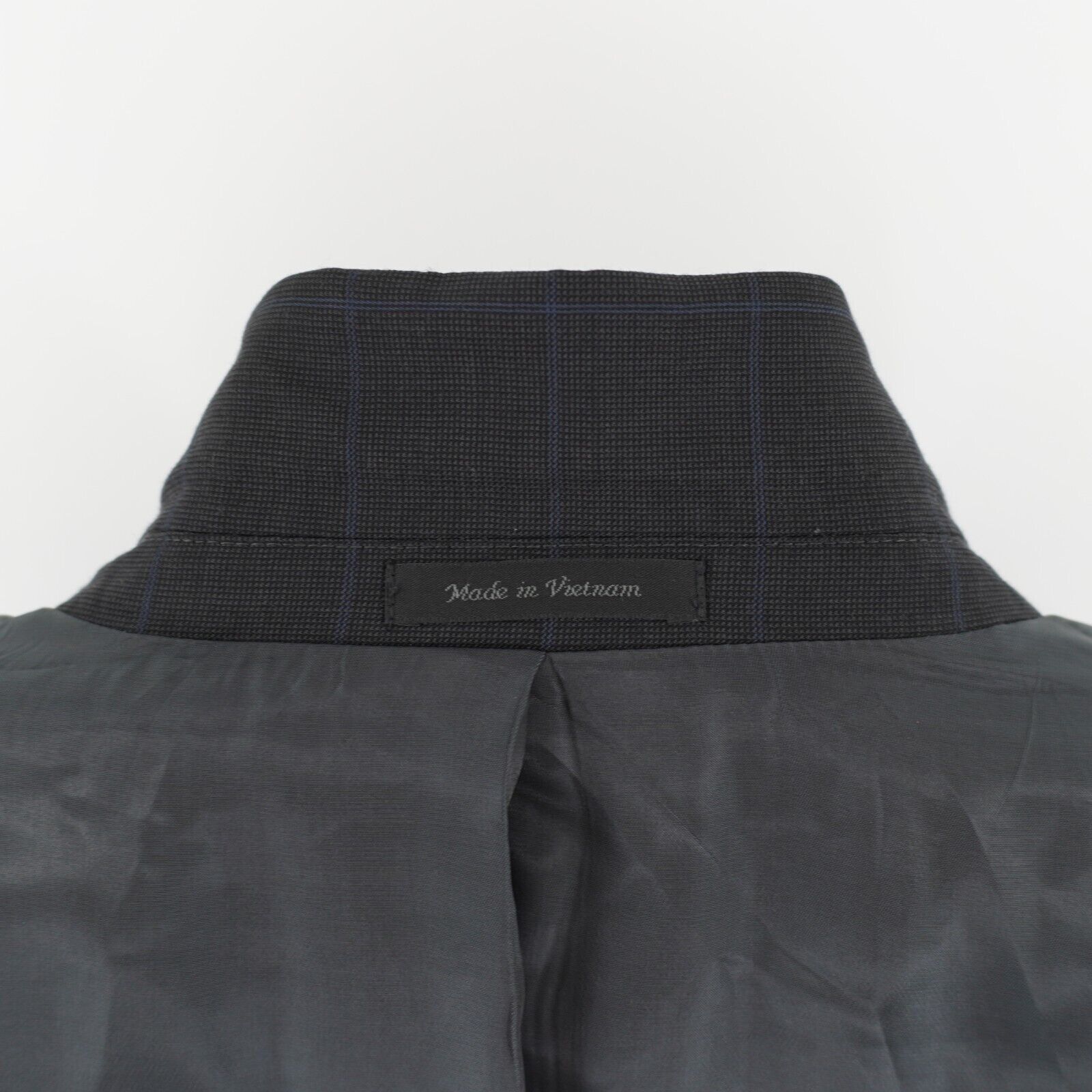 Lauren Ralph Lauren Lauren Ralph Lauren Gray Nailshead Blue Windowpane Wool 2 Bu Size 48R - 11 Thumbnail