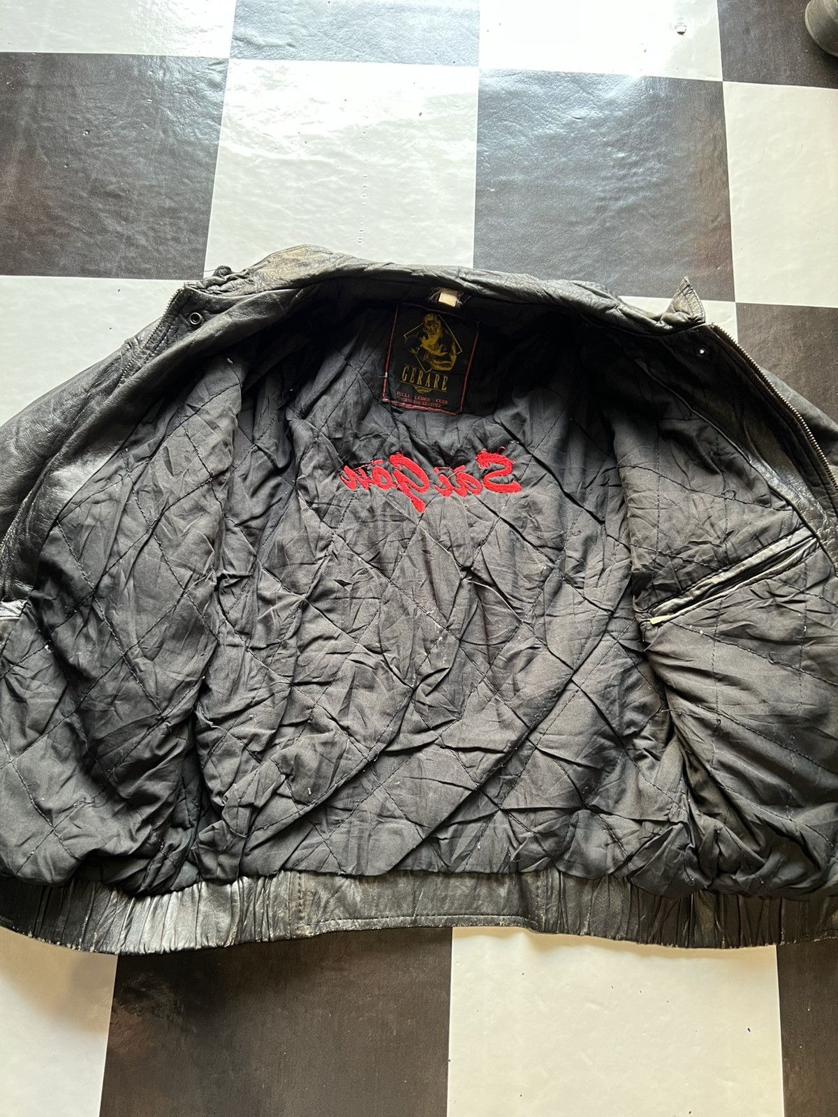 Vintage Vintage Bomber Leather SAIGON ( VIETNAM h Size US L / EU 52-54 / 3 - 7 Thumbnail