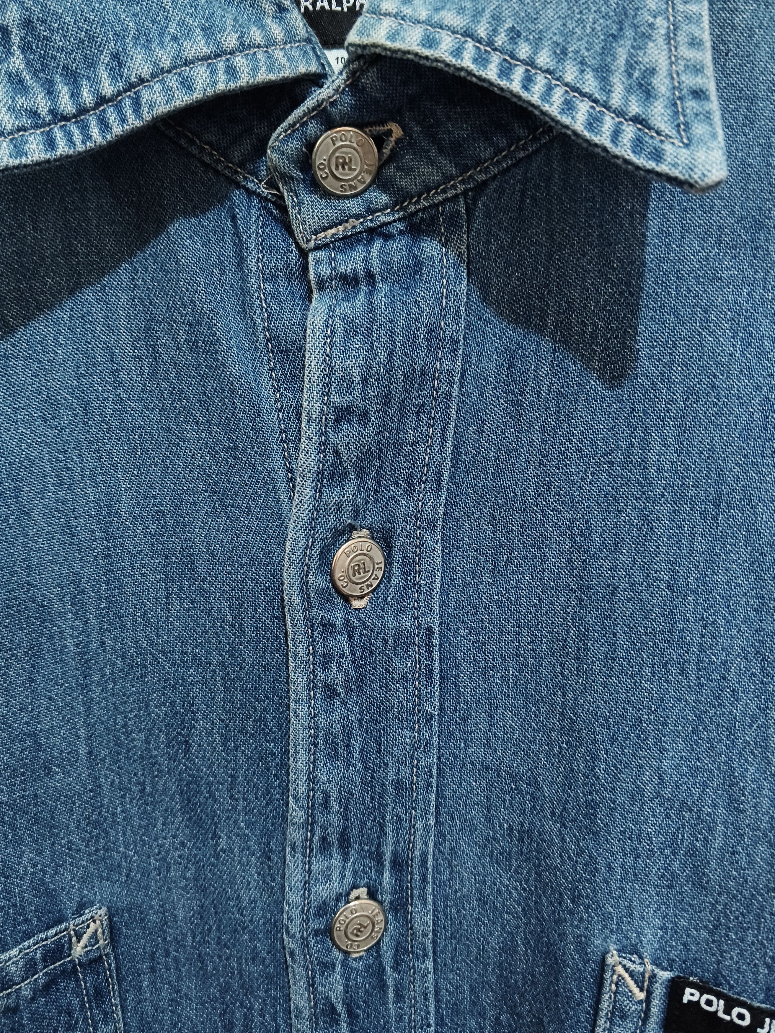 Ralph Lauren 💥Vintage Polo Jeans Co Ralph Lauren Denim Work Shirt Size US M / EU 48-50 / 2 - 7 Thumbnail