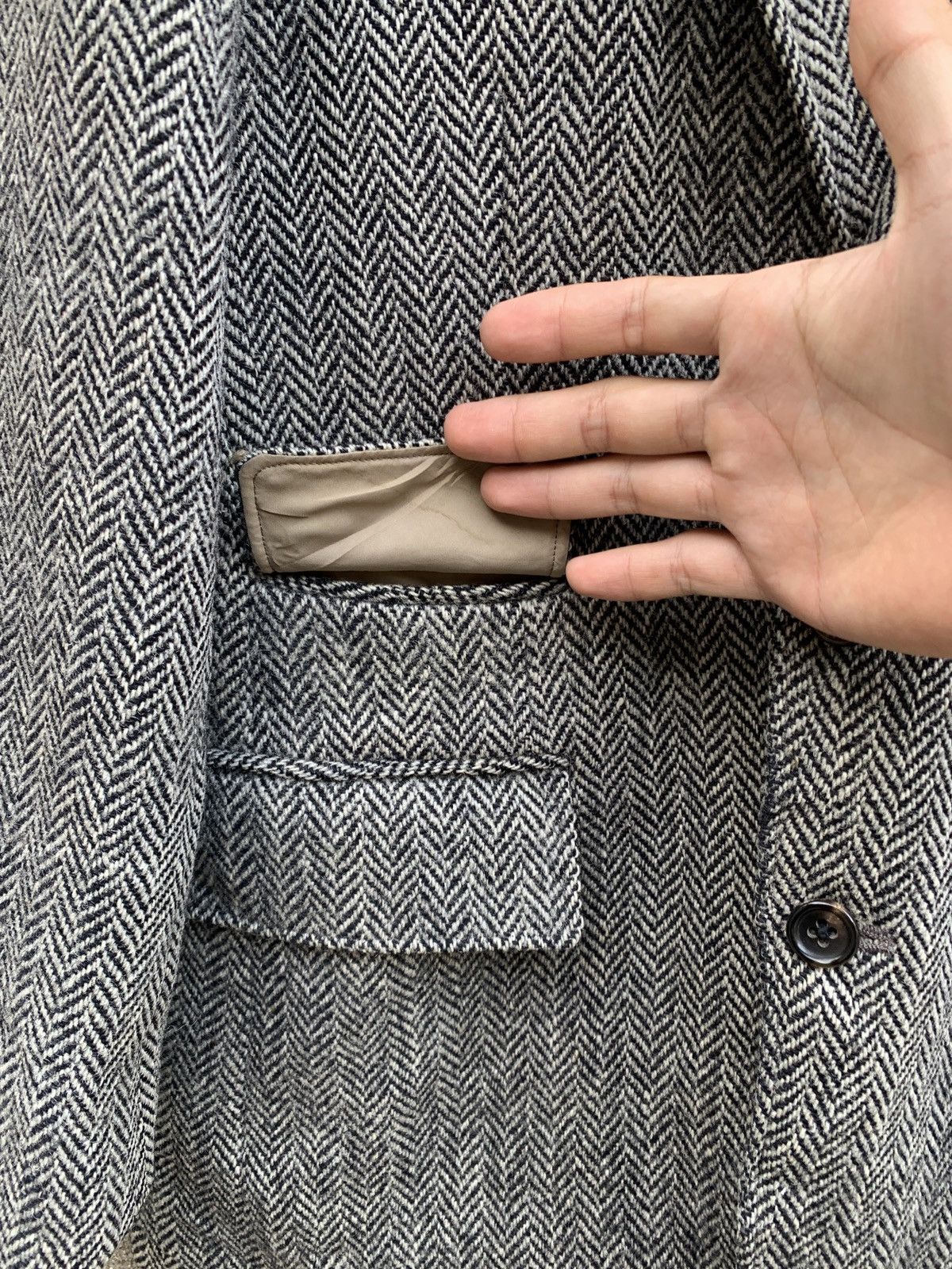 Harris Tweed × Japanese Brand × Vintage Vintage Harris Tweed 100% Wool Blazer Jacket Size M / US 6-8 / IT 42-44 - 8 Thumbnail