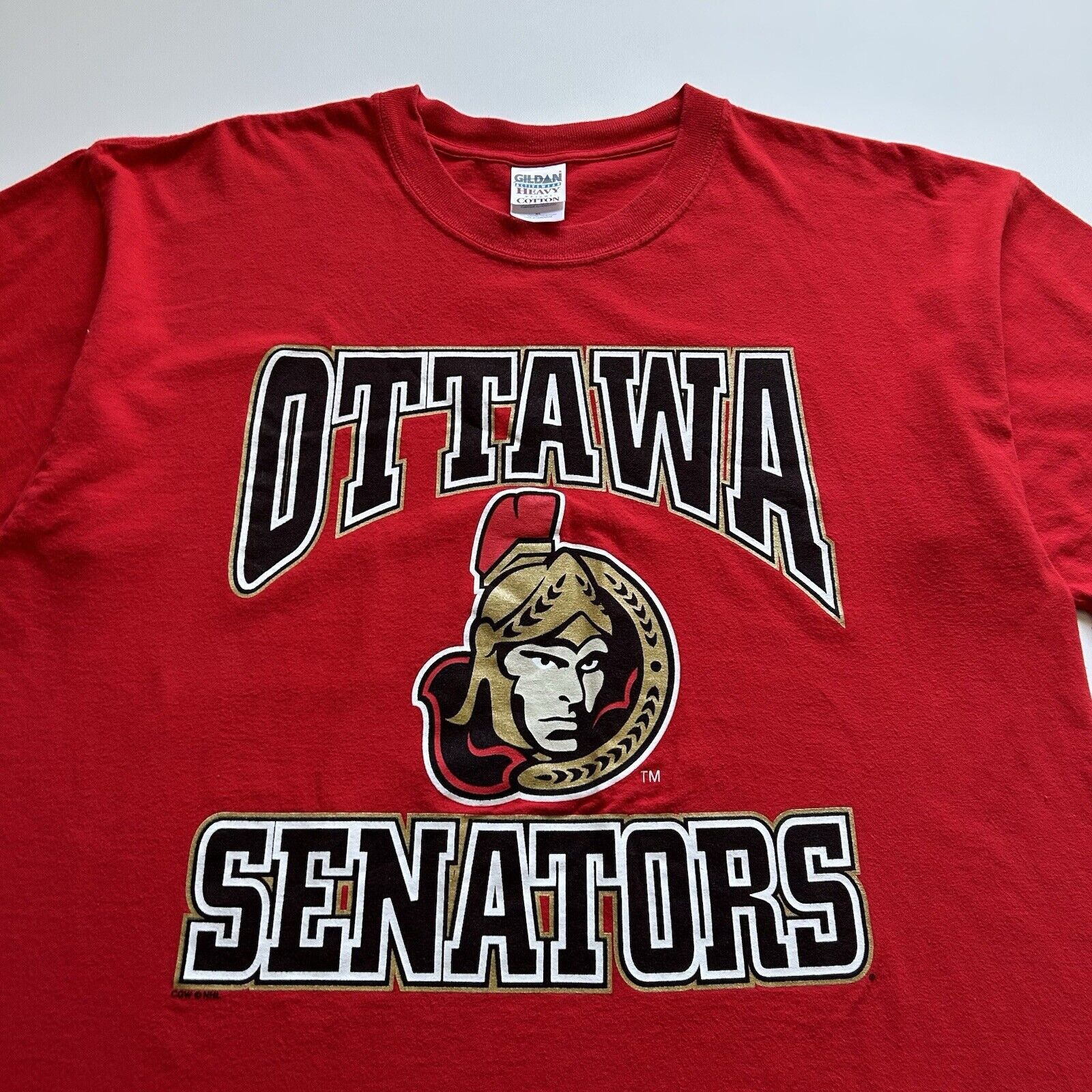 Gildan × NHL × Vintage Vintage Y2K Ottawa Senators NHL T Shirt XL Hockey Logo Red Size US XL / EU 56 / 4 - 2 Thumbnail