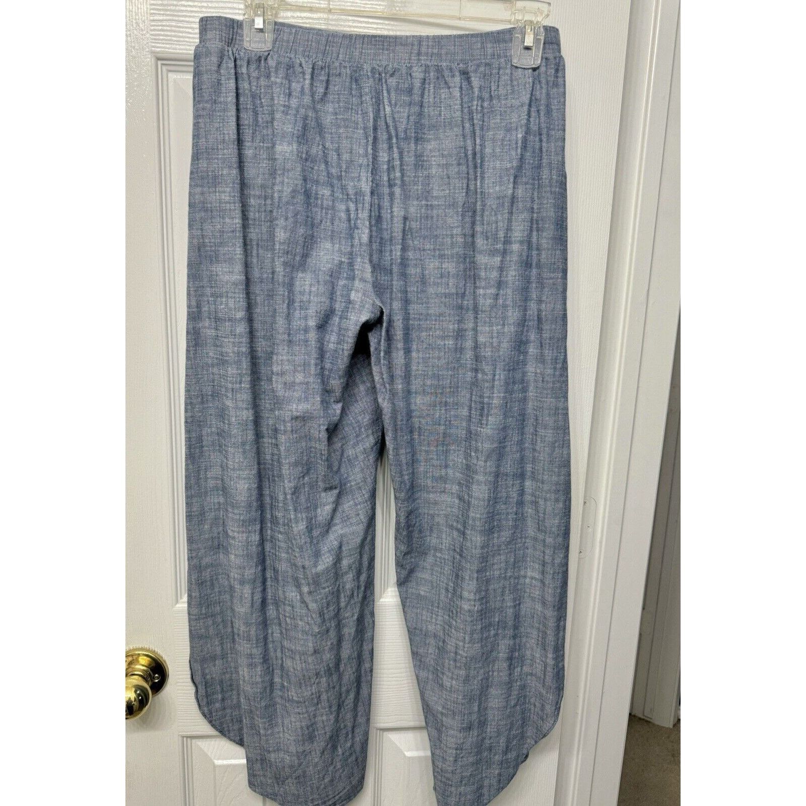 Drew DREW Whitney Wrapped, Split Leg Harem Pants Heather Blue M Size 30" / US 8 / IT 44 - 5 Thumbnail