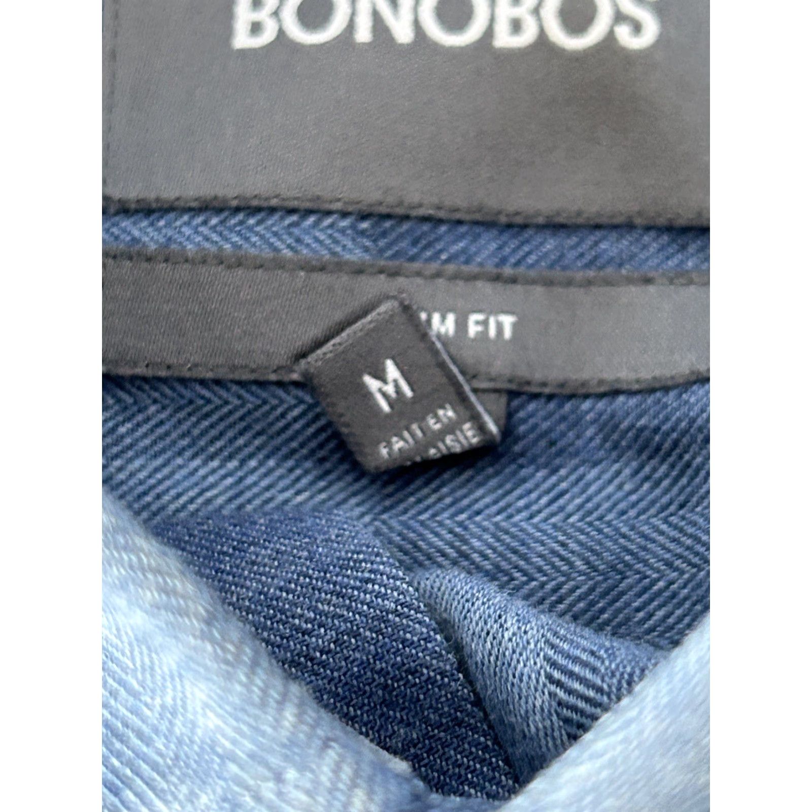 Bonobos Bonobos Slim Fit Button-Up Long Sleeve Men’s Blue Plaid M Shirt Men Size US M / EU 48-50 / 2 - 5 Thumbnail