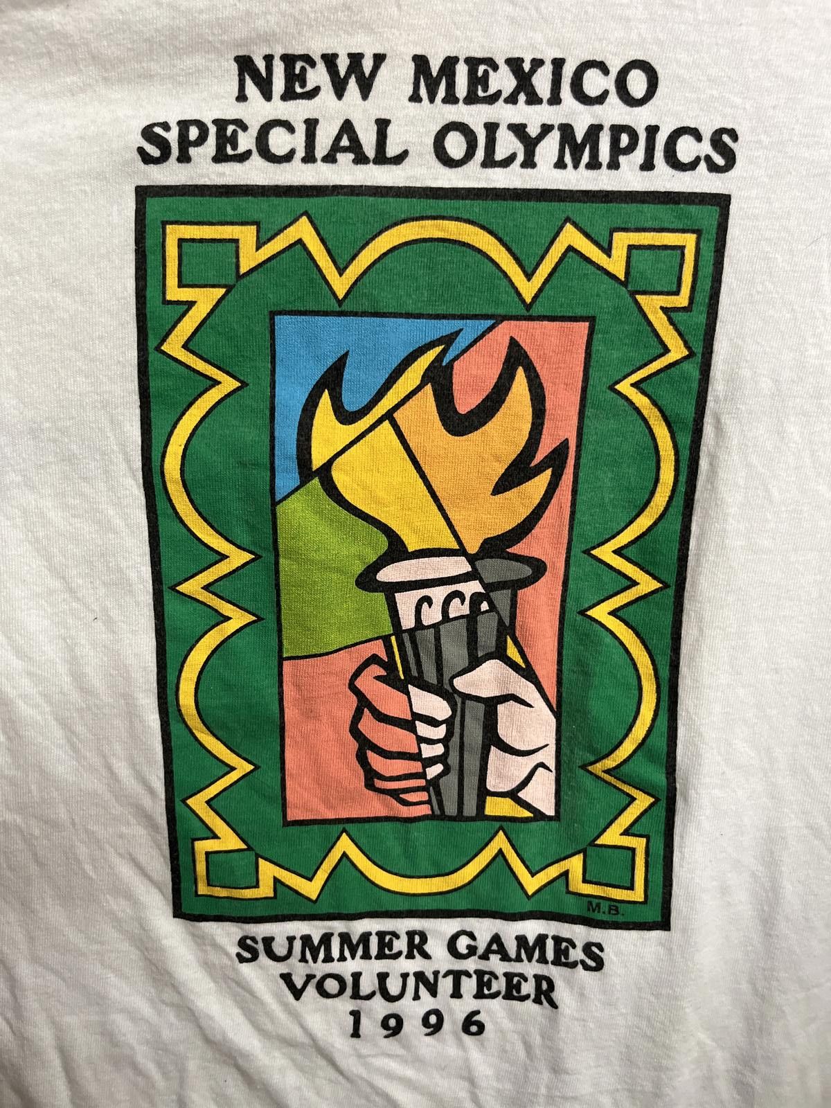 Designer VTG 1996 Special Olympics Volunteer T-shirt New Mexico Art Size US XL / EU 56 / 4 - 4 Thumbnail