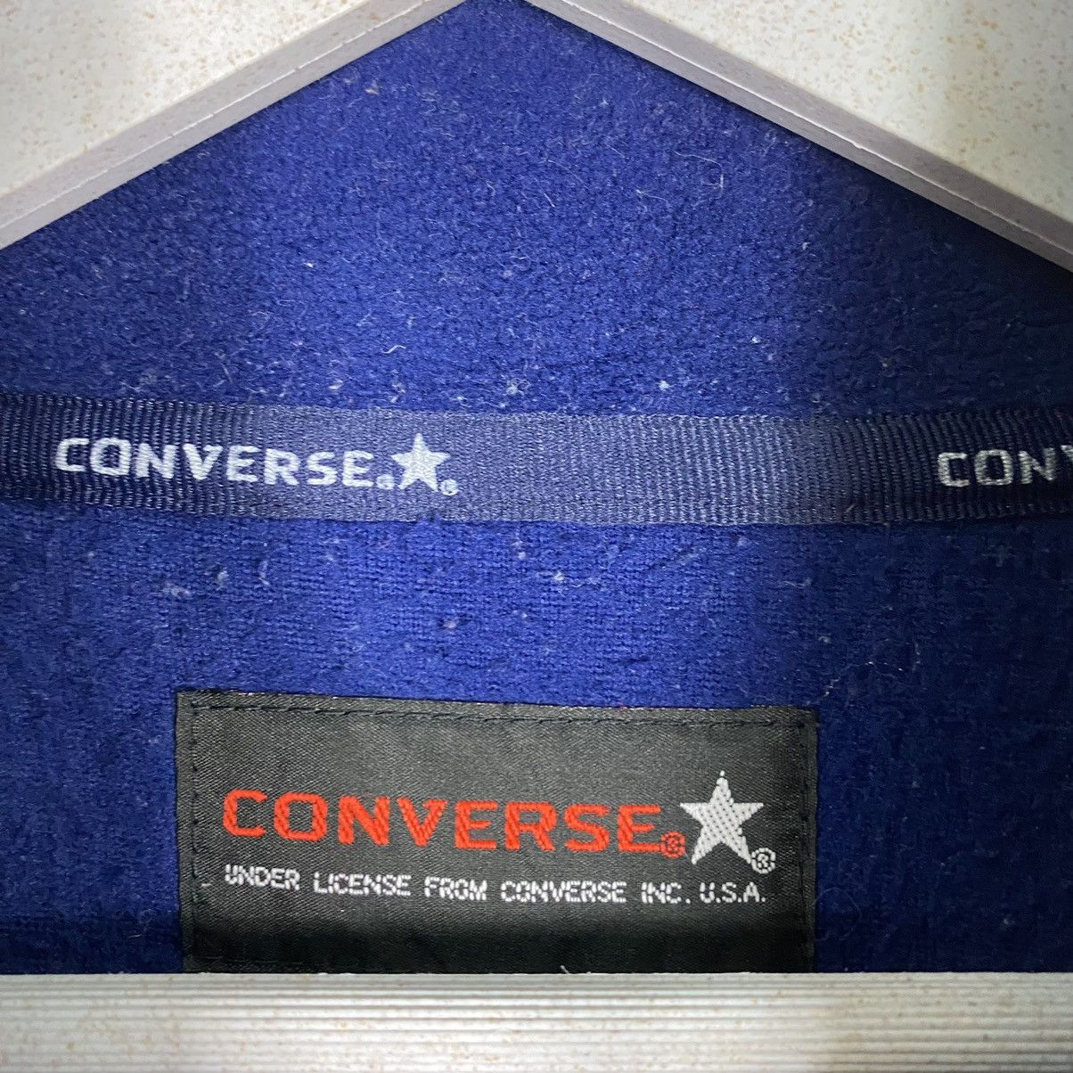 Converse × Vintage Vintage 90s Converse Small Logo Button Ups Fleece Size US XL / EU 56 / 4 - 11 Thumbnail