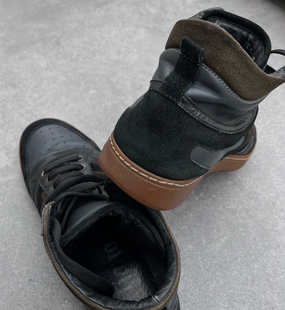 John Galliano 🔥Vintage 2000’s GALLIANO High Top Sneakers Size US 9 / EU 42 - 12 Thumbnail