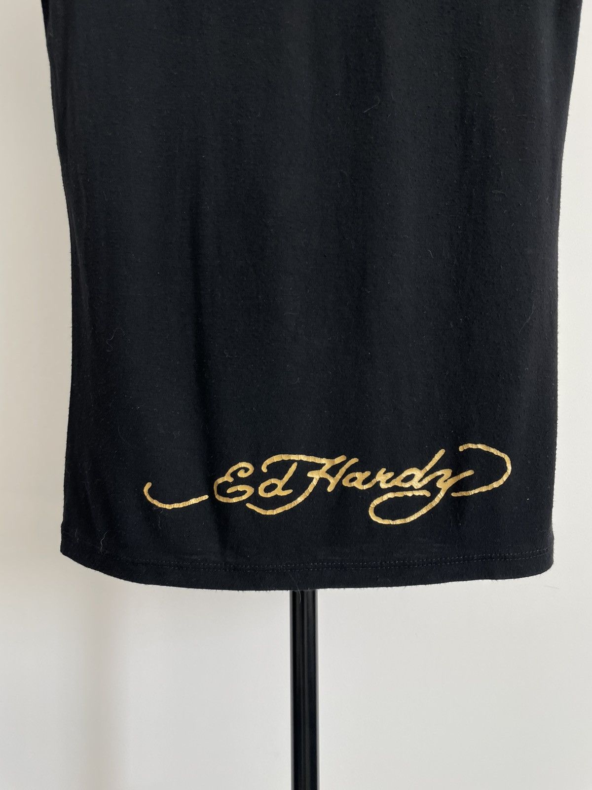 Ed Hardy Vintage 00’s Ed Hardy Gun Roses Y2K Japanese T-Shirt RARE Size M / US 6-8 / IT 42-44 - 5 Thumbnail