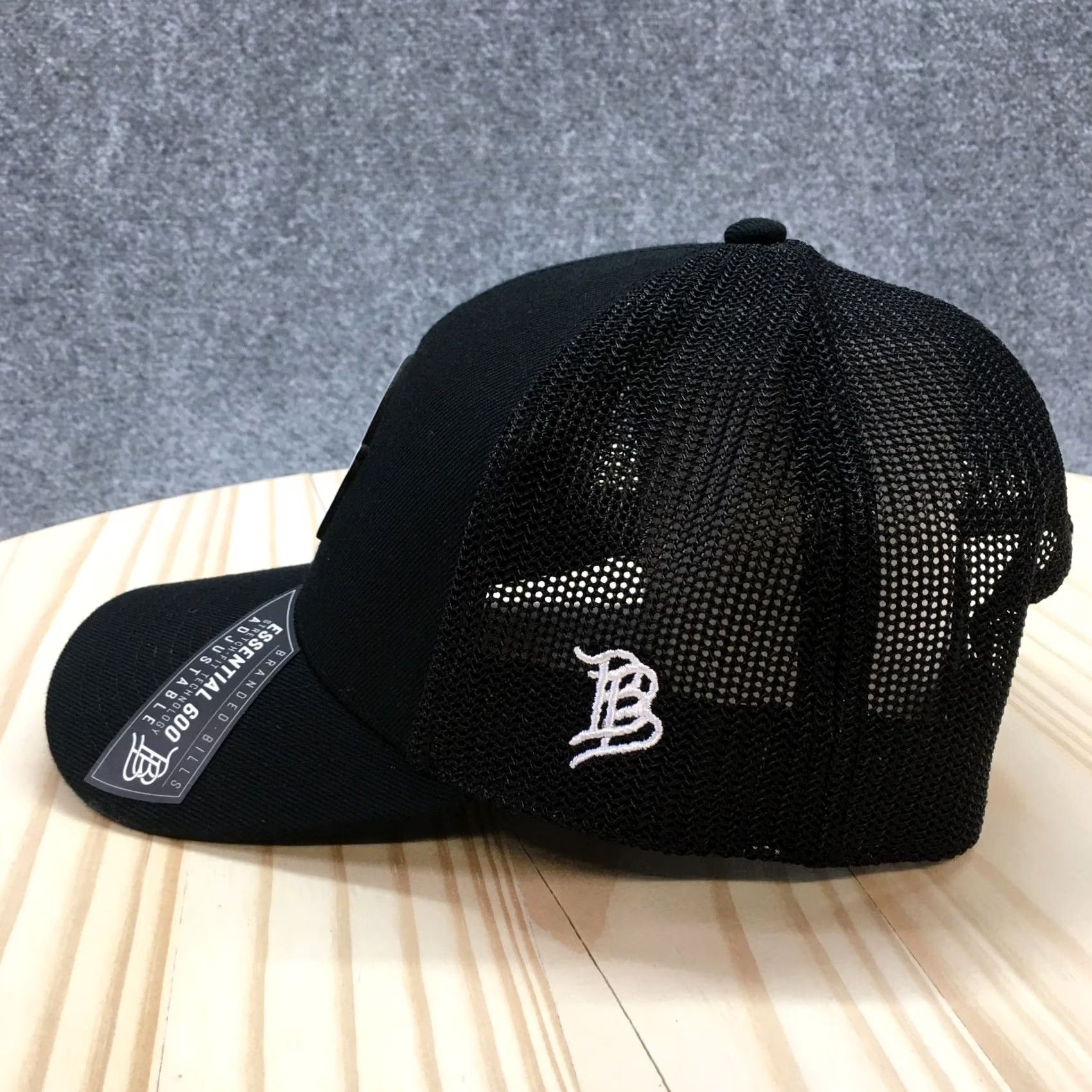Logo 7 Branded Bills Trucker Hat Mens Black OS Curved Brim Embroidered Logo Gallery Size ONE SIZE - 5 Thumbnail
