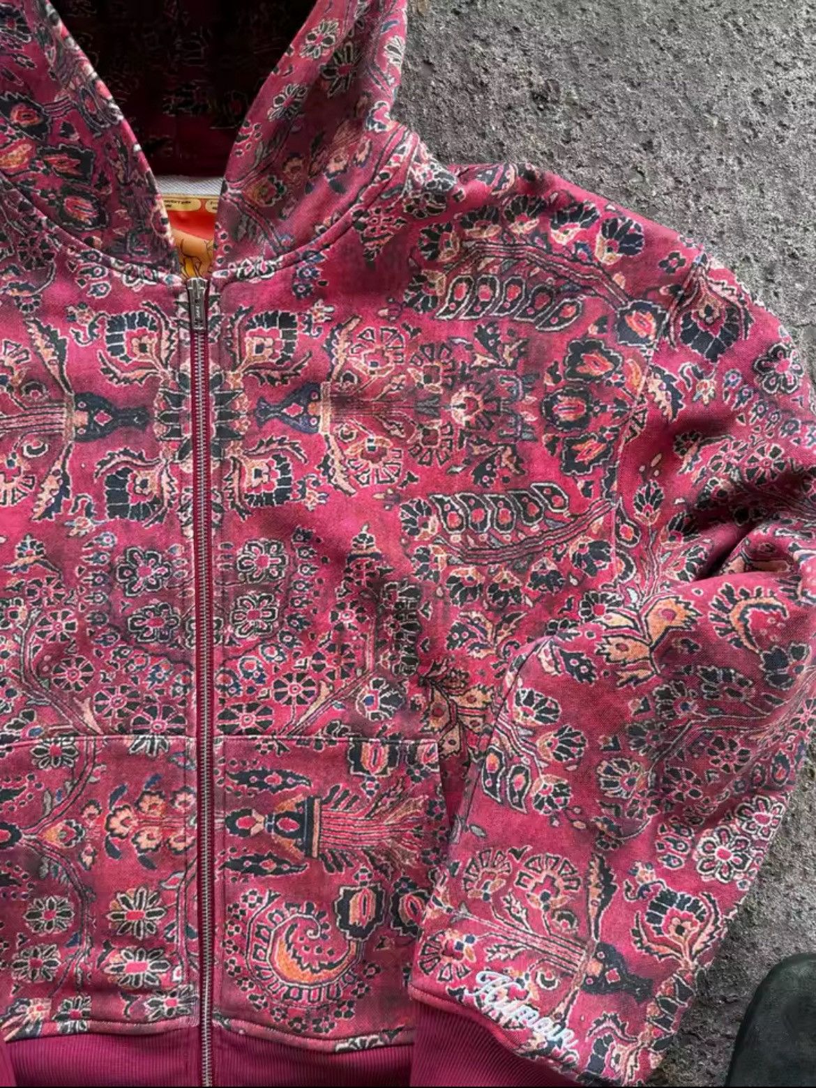 Other Red Paisley Zip Up Size US M / EU 48-50 / 2 - 2 Thumbnail