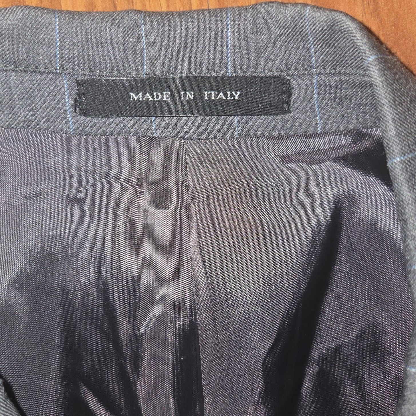 Emporio Armani Emporio Armani Grey Pinstripe Suit - Size 38R, Pants 29/30 Size 38R - 8 Thumbnail