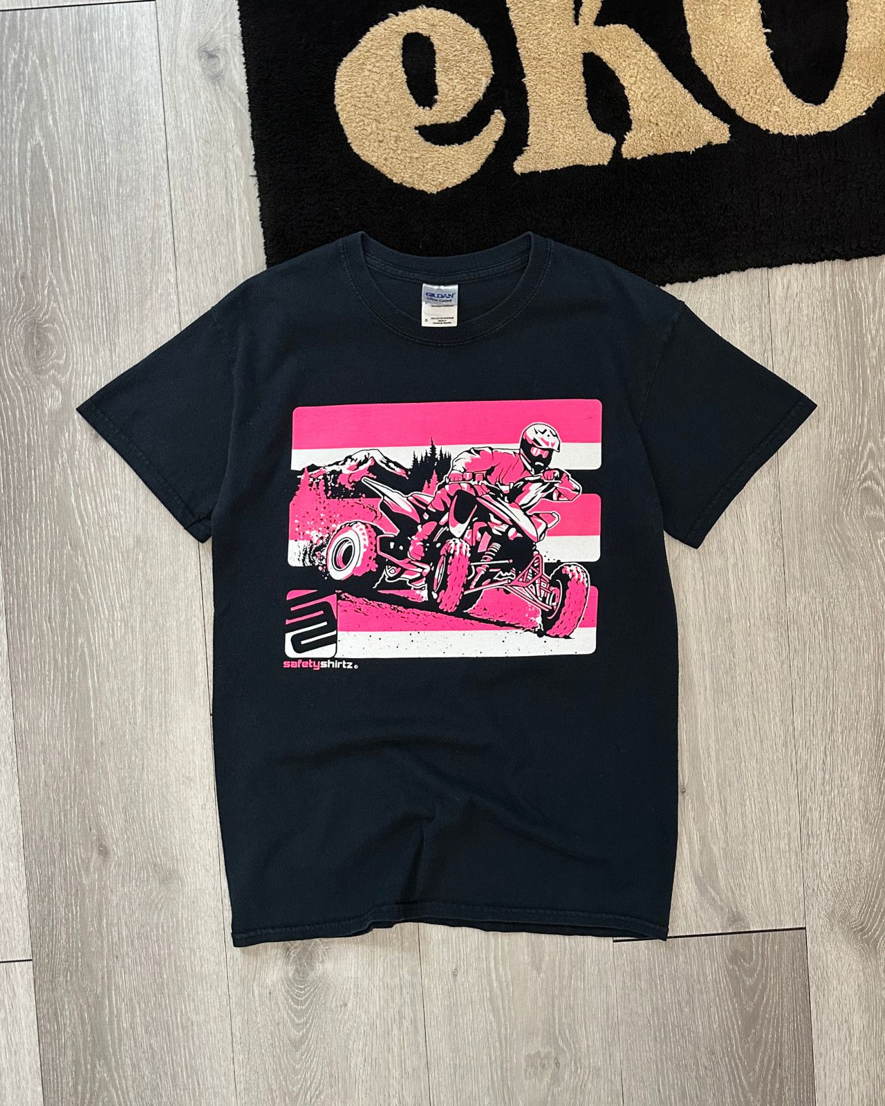 Vintage Vintage Safety Shirtz ATV Racing Black T-Shirt - Size Small Size US S / EU 44-46 / 1 - 1 Thumbnail