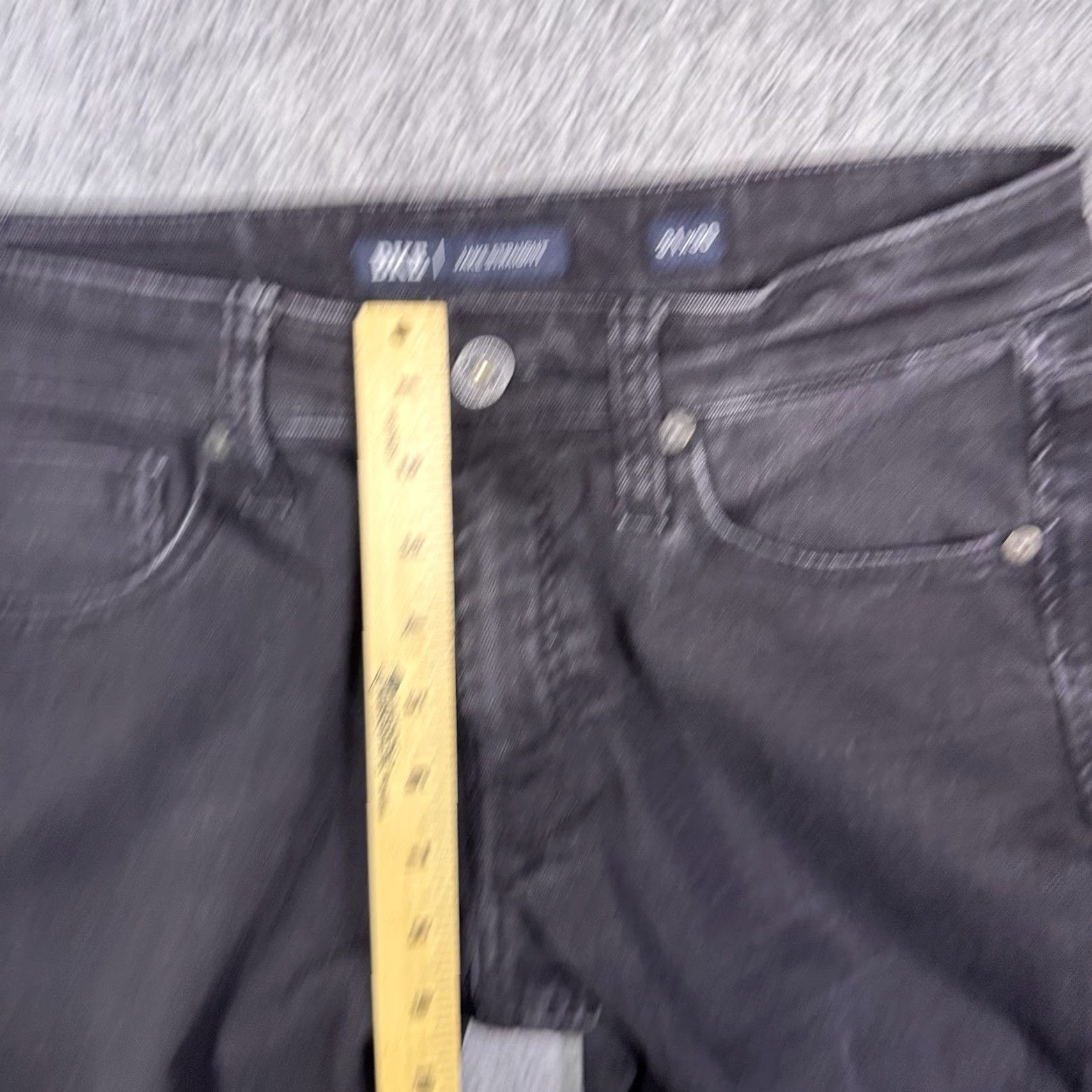 BKE BKE Jake Jeans Men 31x30 Straight Dark Whisker Cowboy Stretch Black Denim Grunge Size US 31 - 7 Thumbnail