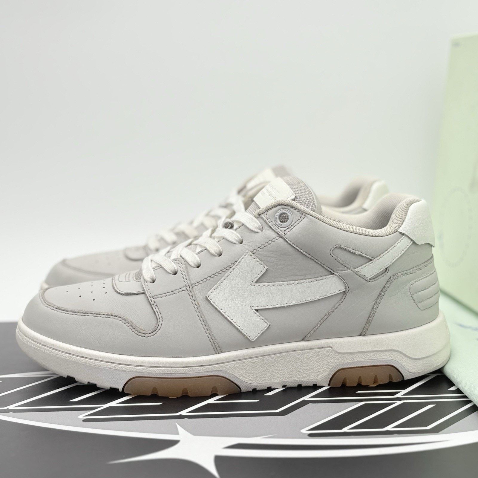 Off-White Off-White Out of Office ' Grey White ' | GREAT CONDITION! Size US 11 / EU 44 - 1 Thumbnail