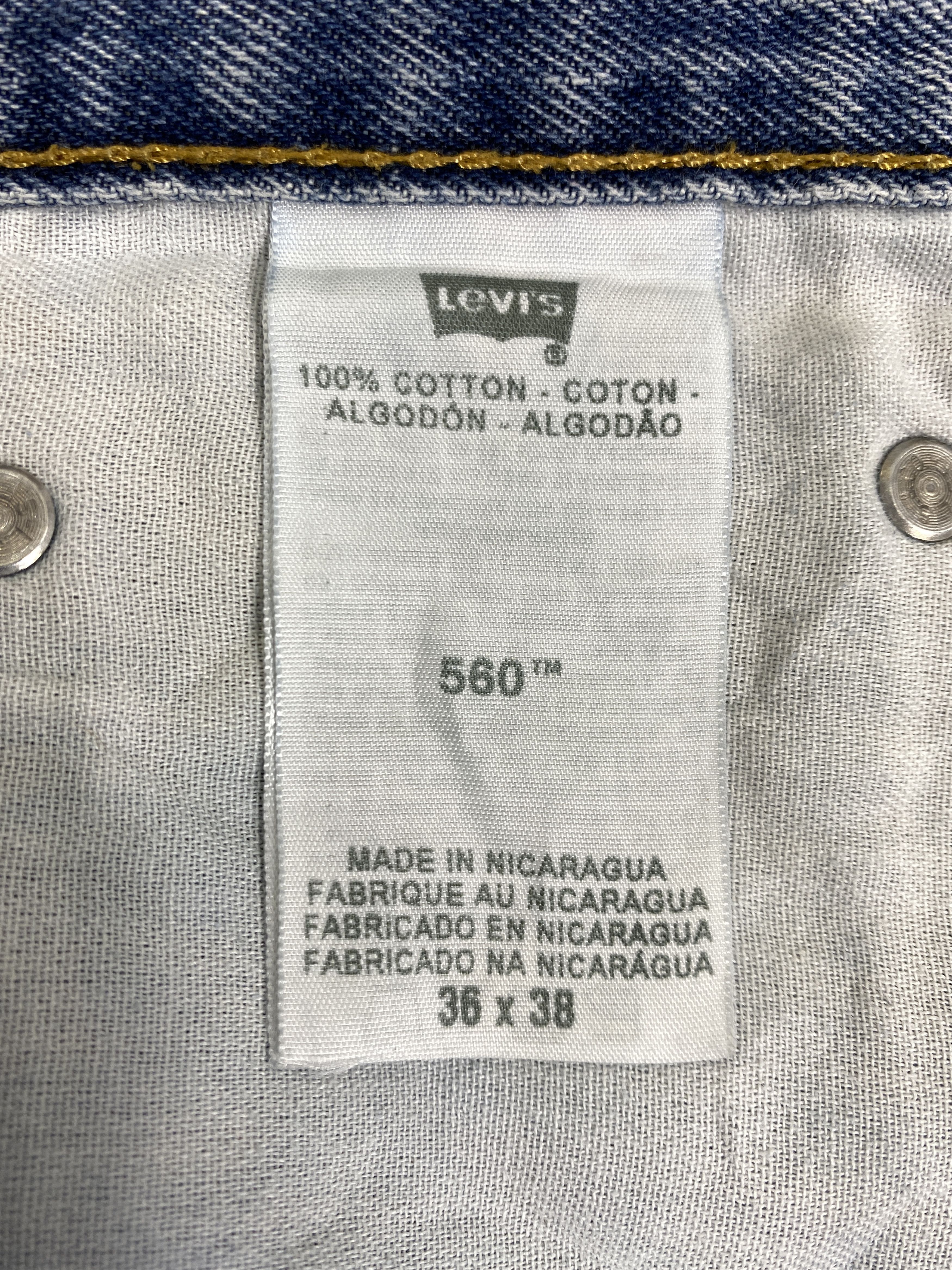Levi's Vintage Levi's Pale Blue 35 x 35.5 Denim -JN304 Size US 35 - 9 Thumbnail