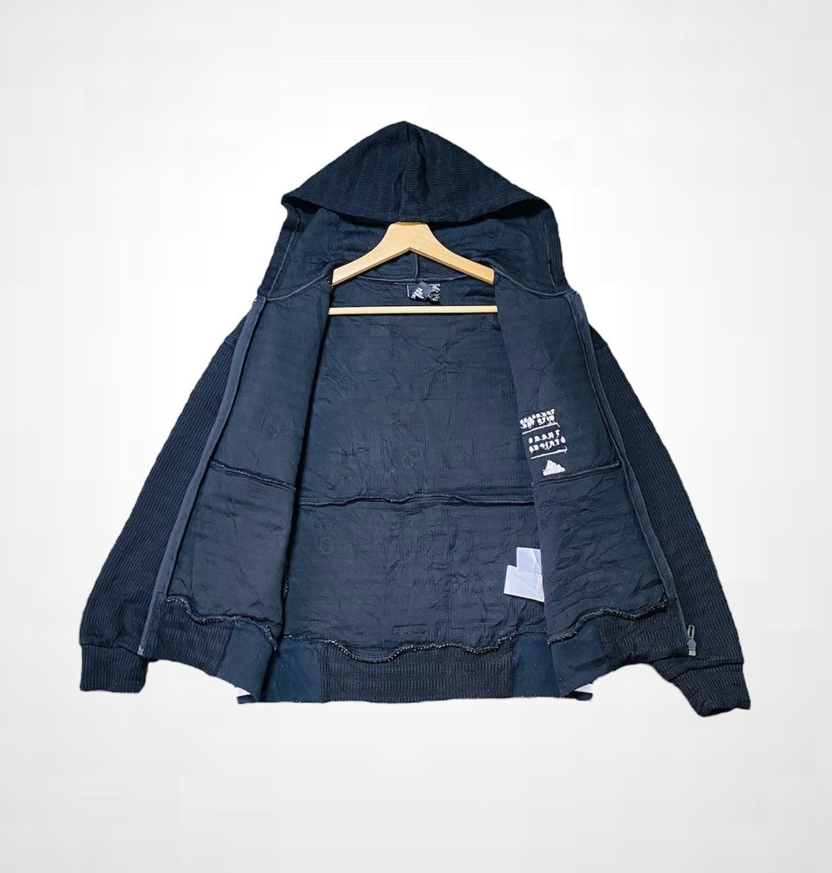 Adidas Rare Adidas Knitted Hoodie Jacket Size US M / EU 48-50 / 2 - 3 Thumbnail